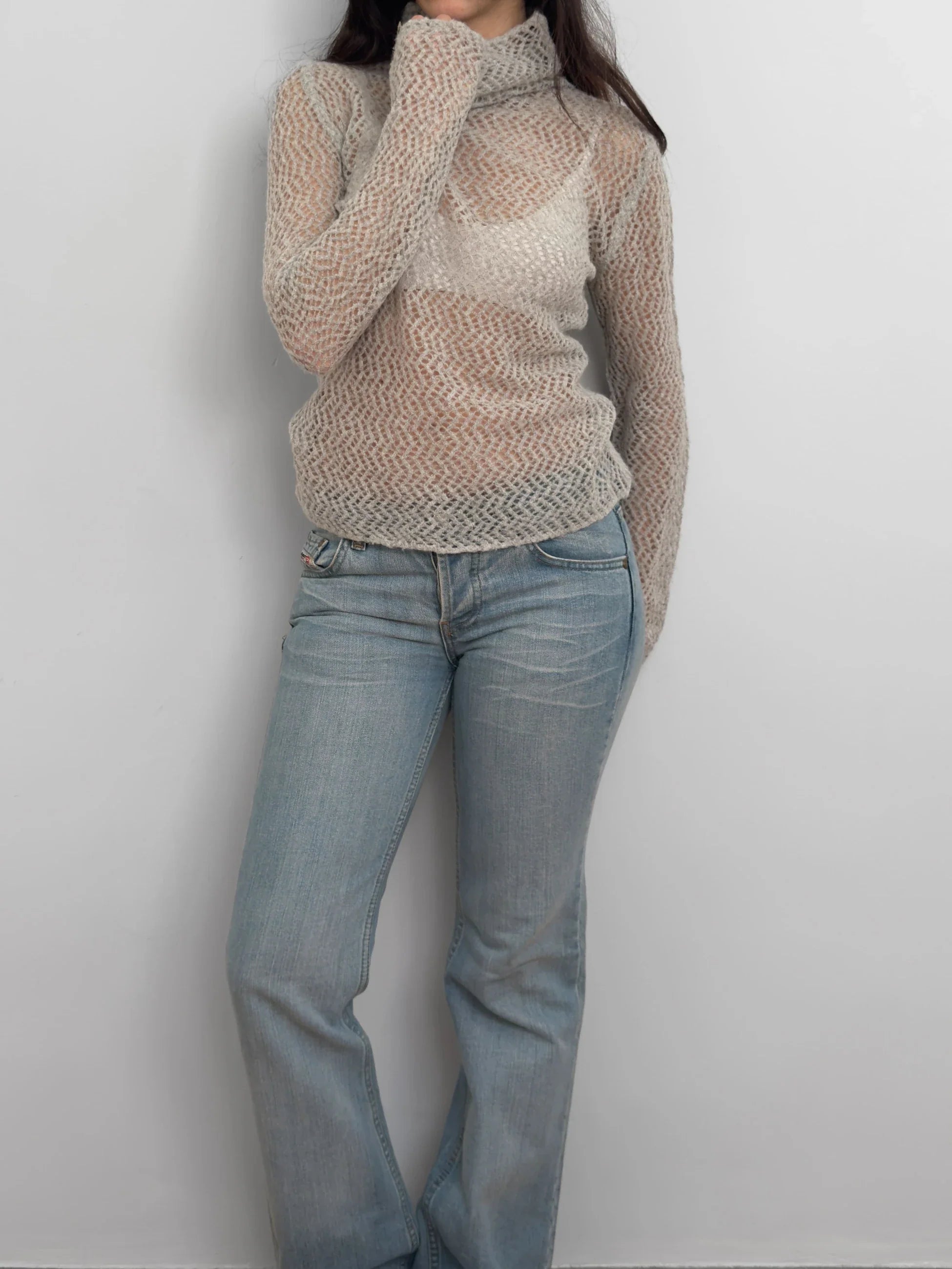 Grey Mohair Sweater