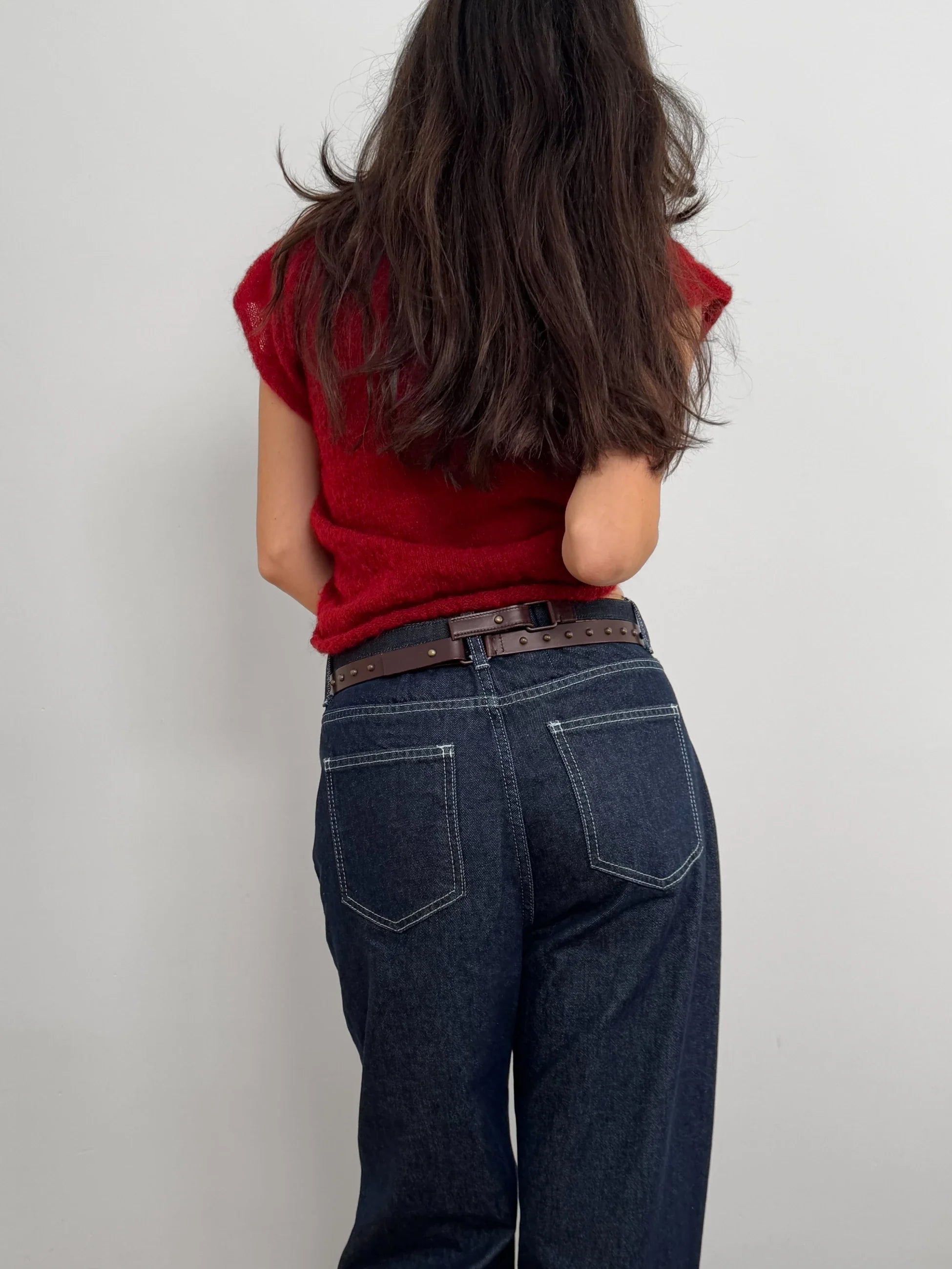 Hand-Knit Mohair Pullover