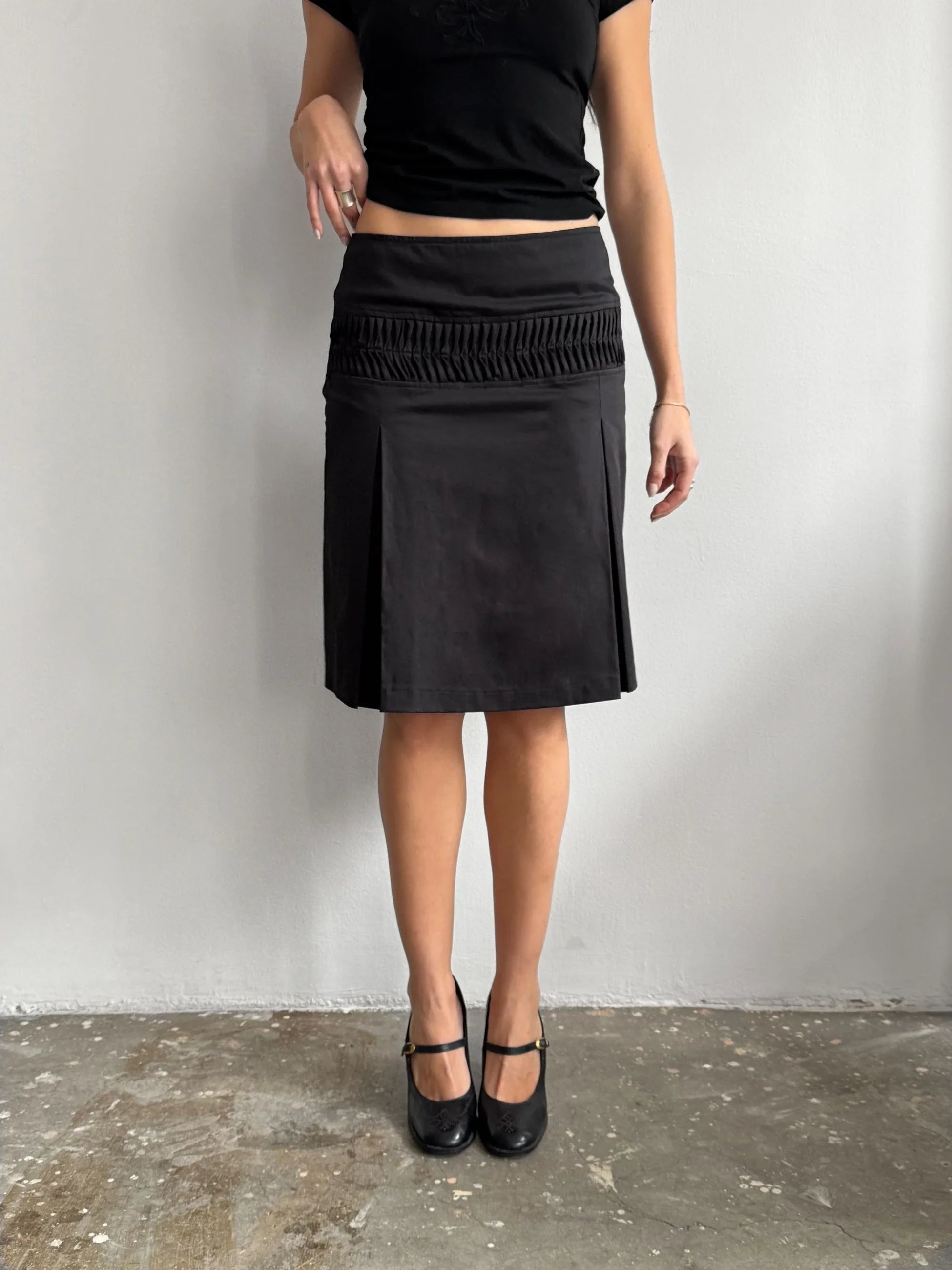 Midi Satin Skirt