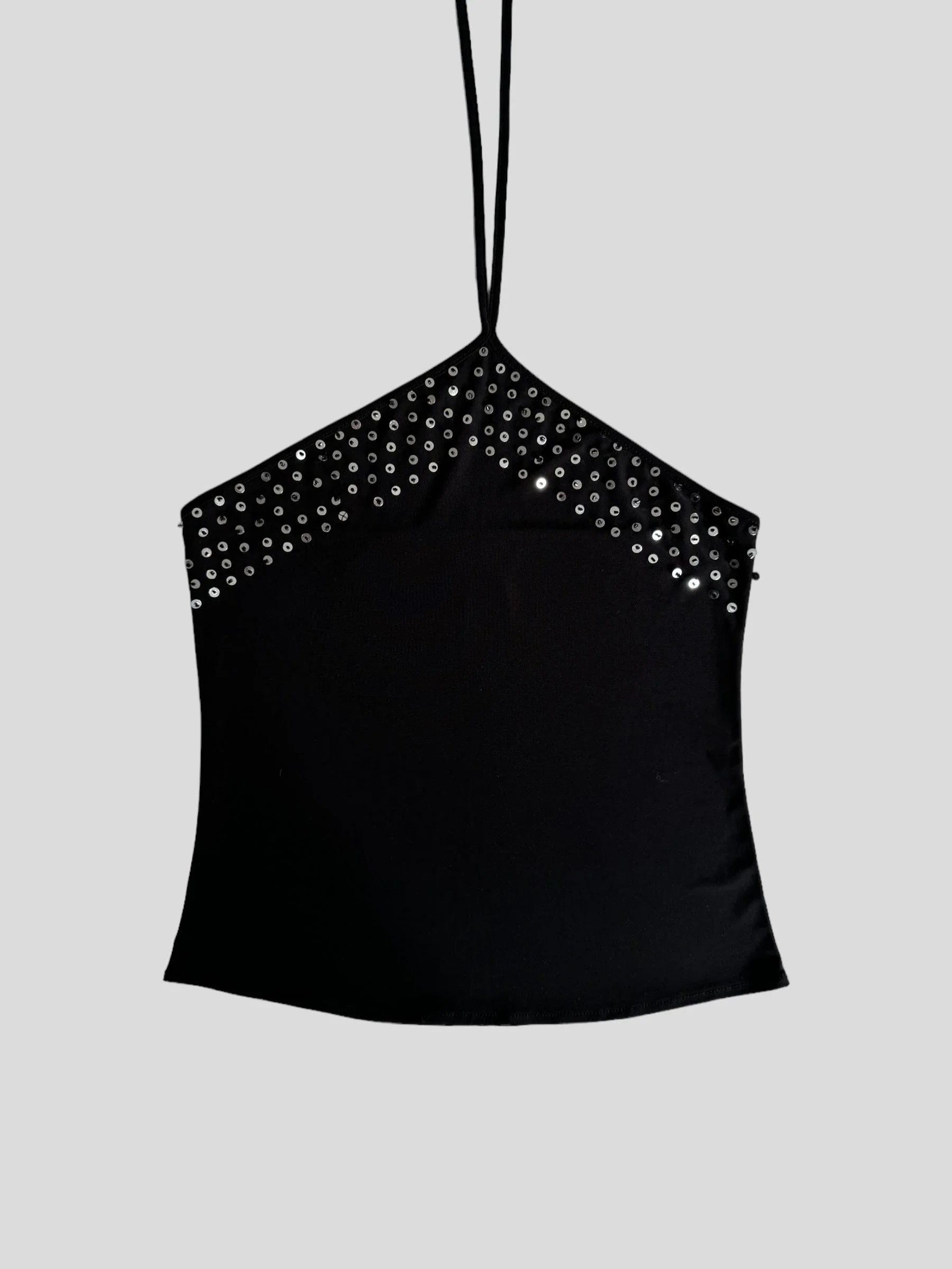 Black Sequin Blouse