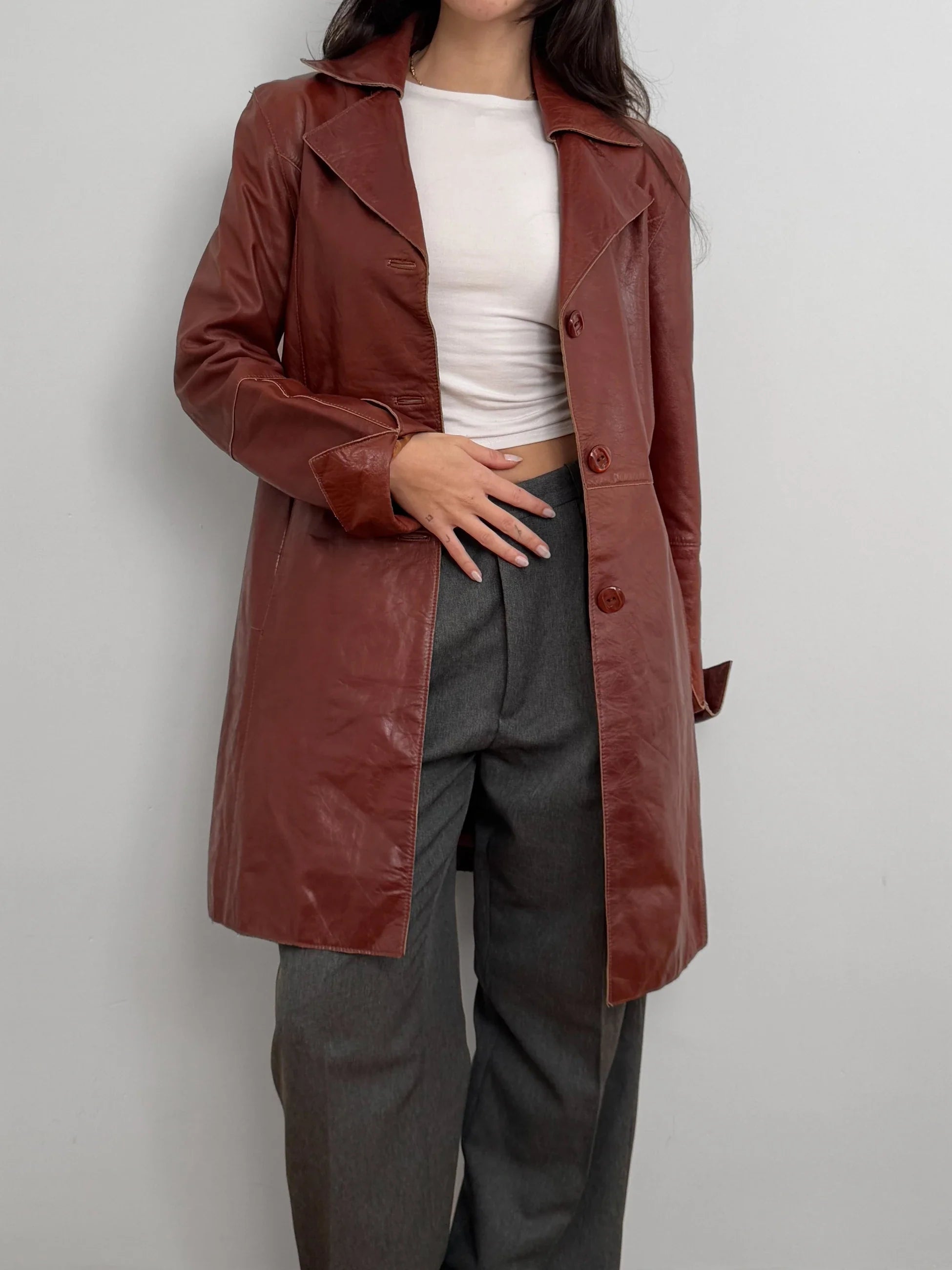 Long Leather Jacket