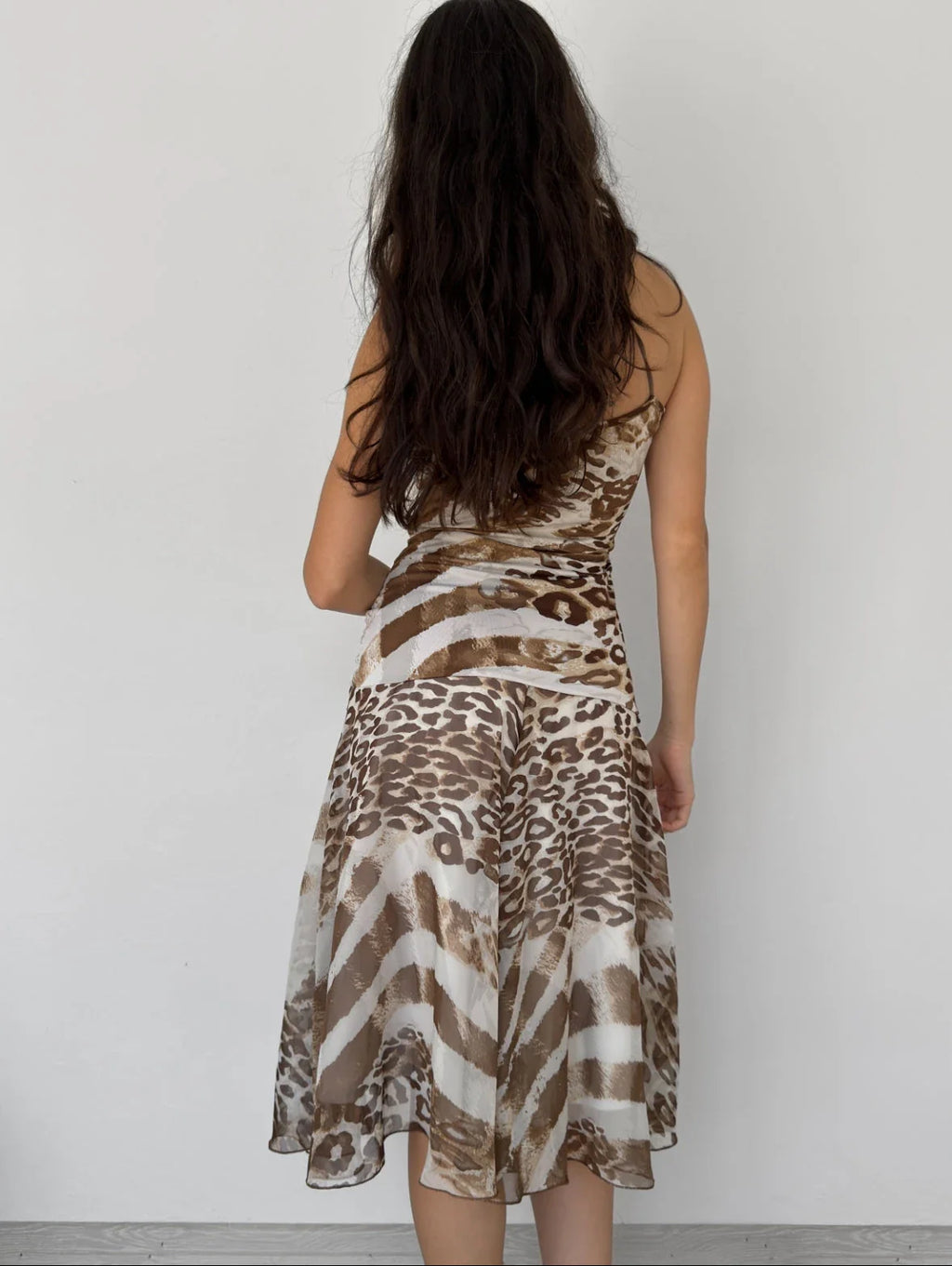 Chiffon Leopard Dress