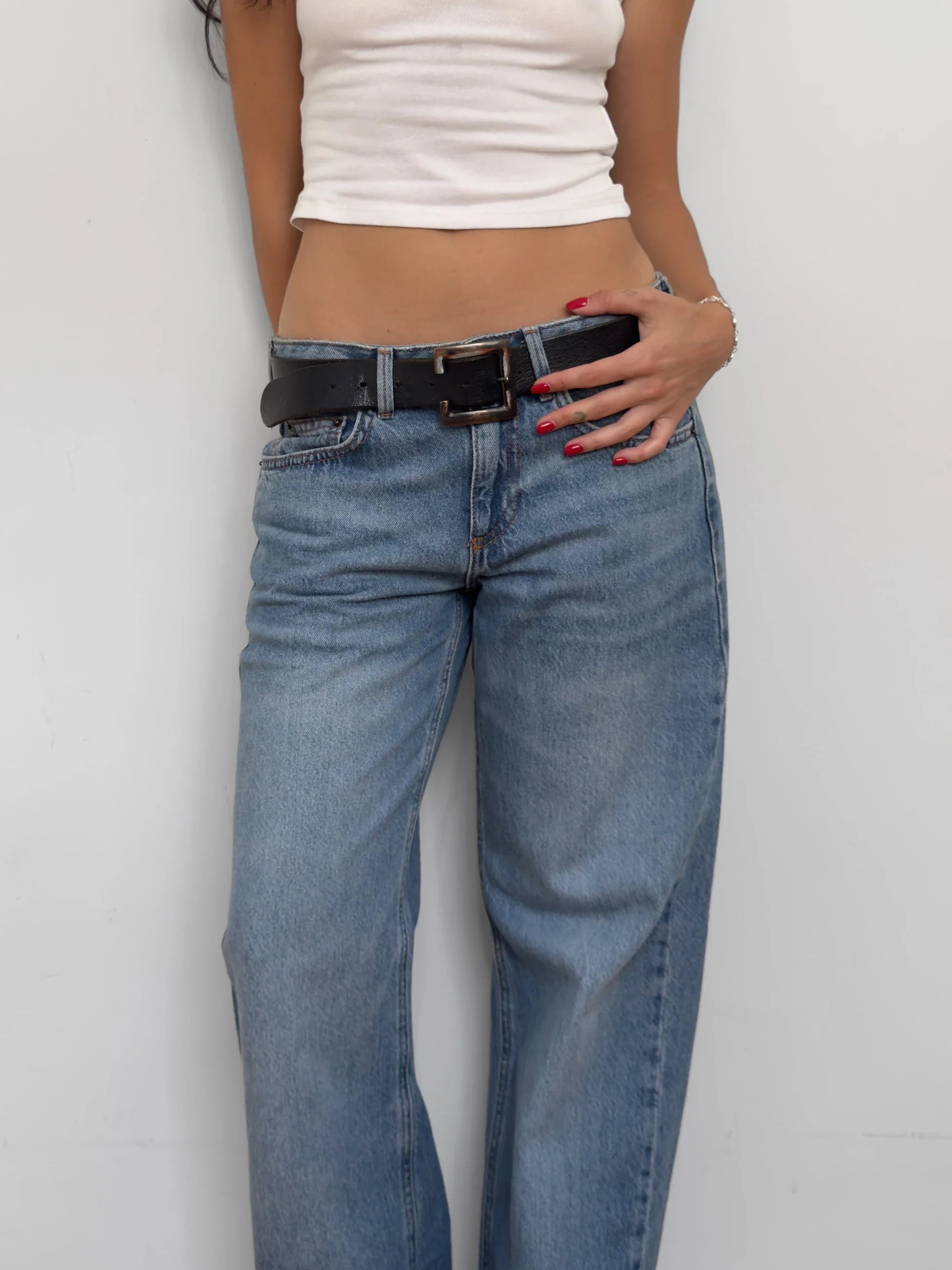 Black Leather Belt
