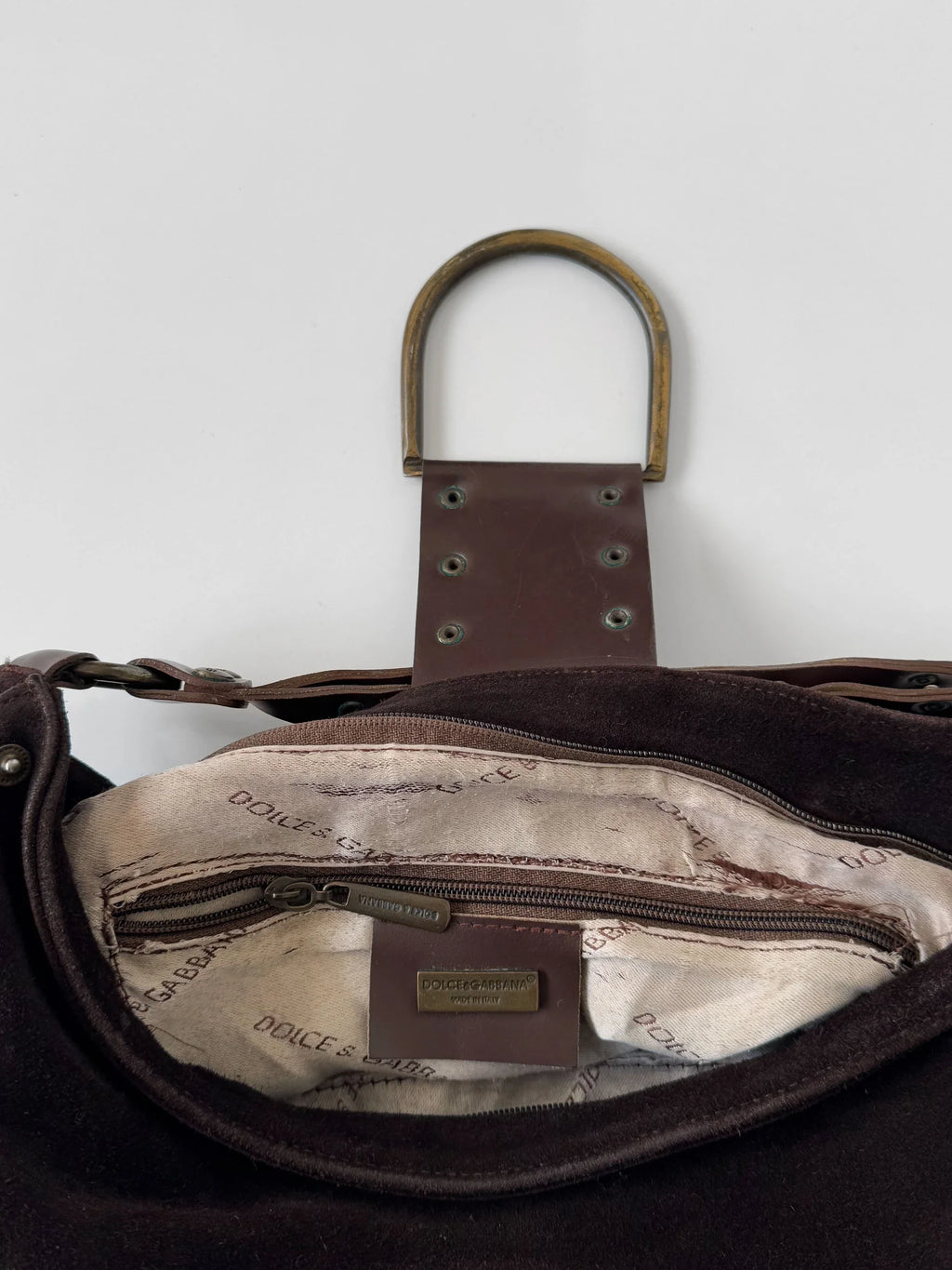 Dolce&Gabbana Brown Suede Bag