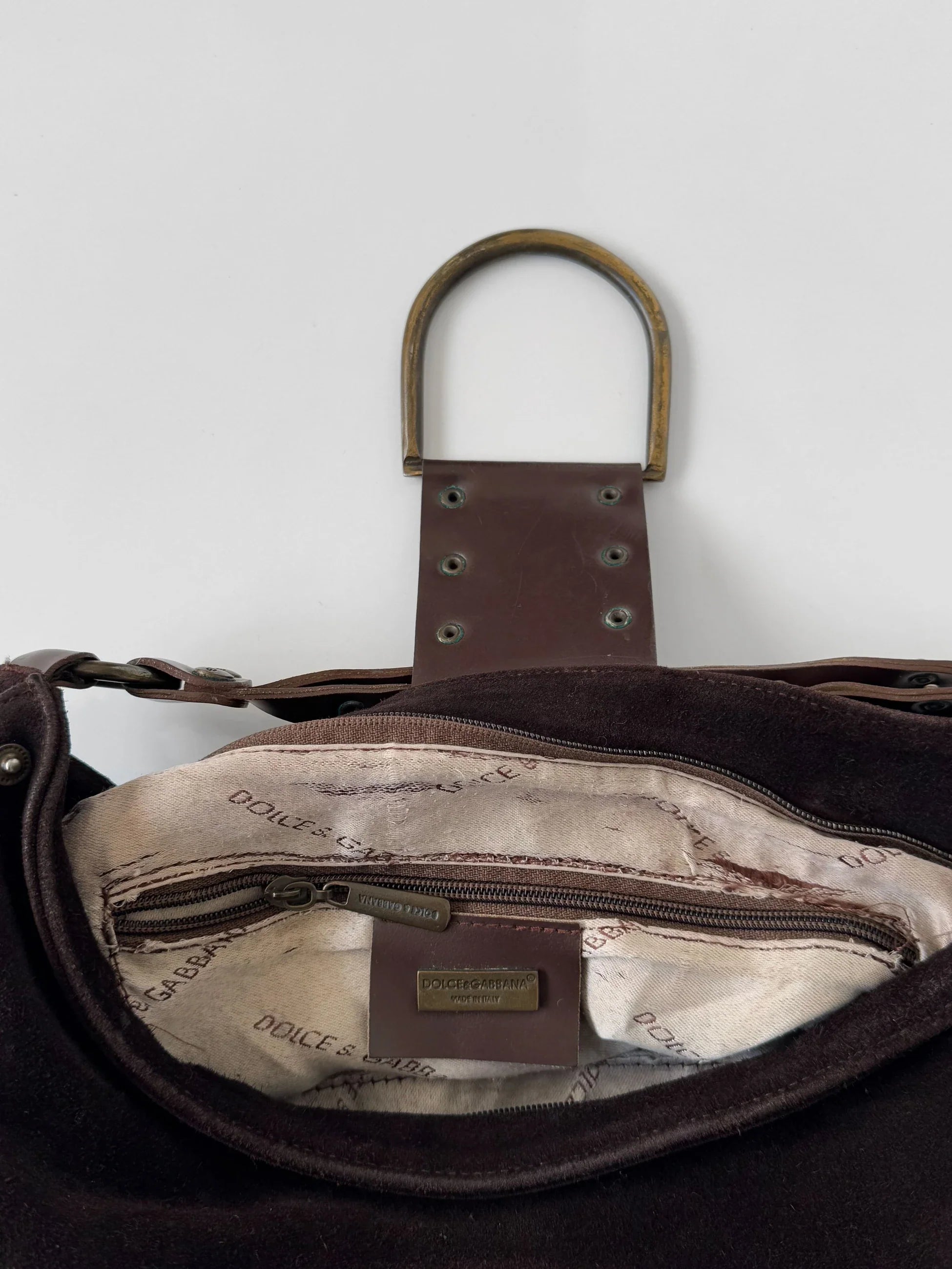 Dolce&Gabbana Brown Suede Bag