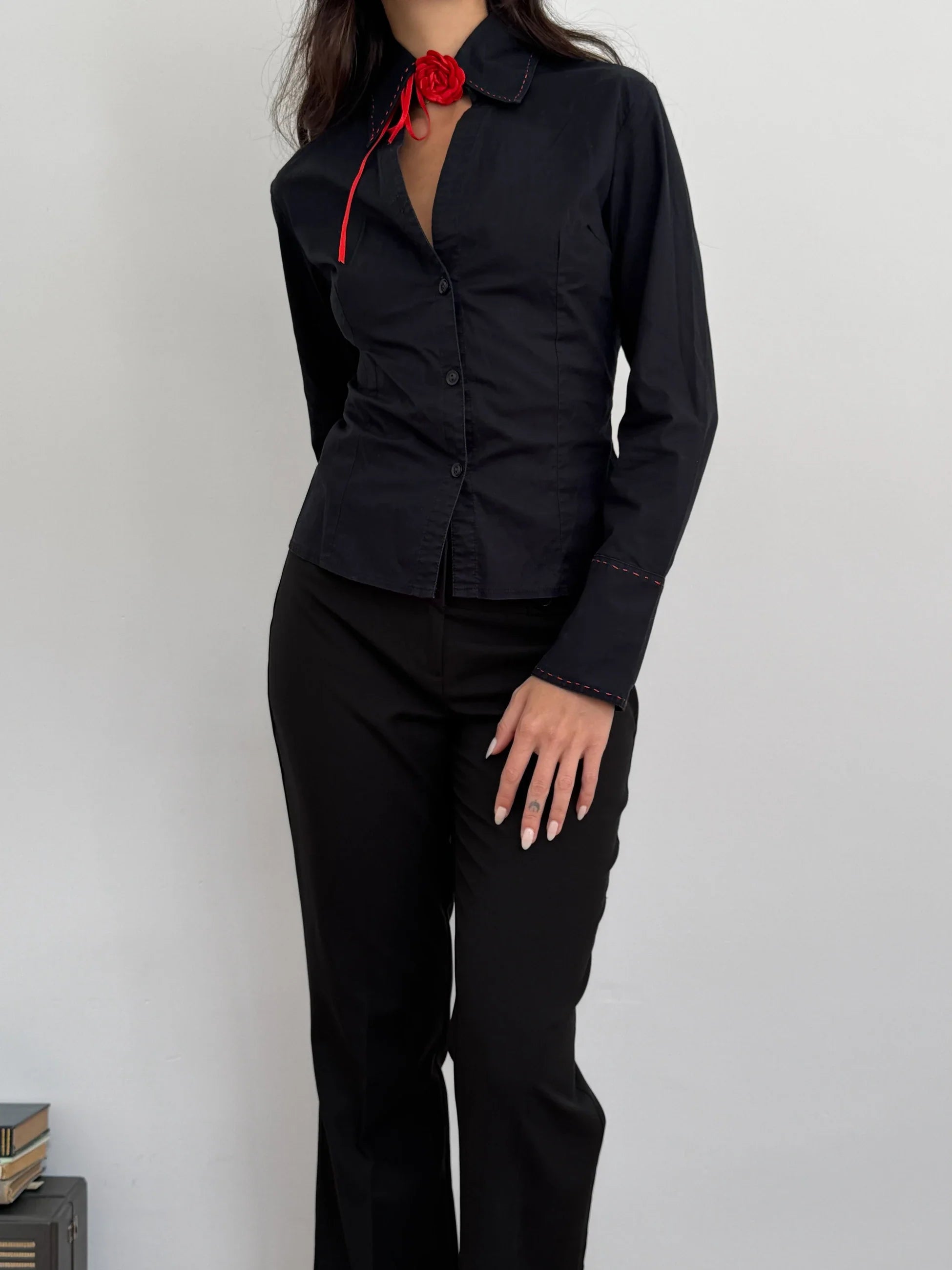 Contrast Stitched Shirt