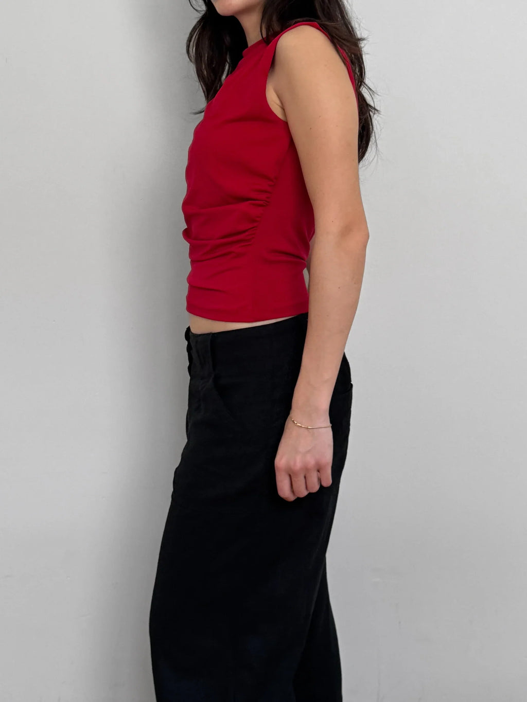 Red Jersey Top