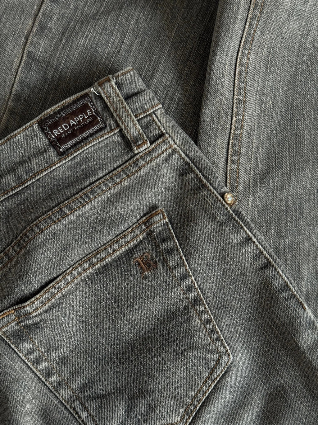 Stone-Detailed Jeans