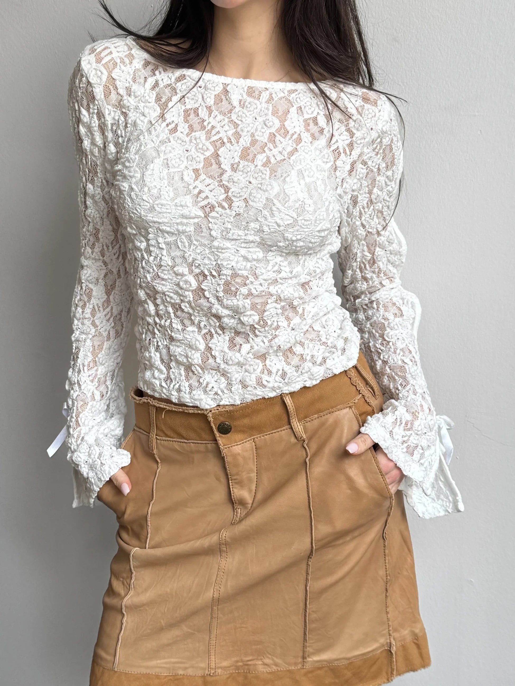 White Lace Blouse