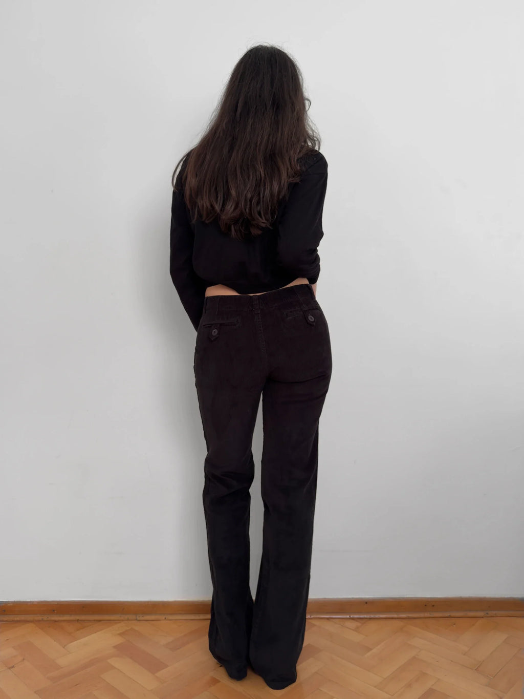Black Velvet Trousers