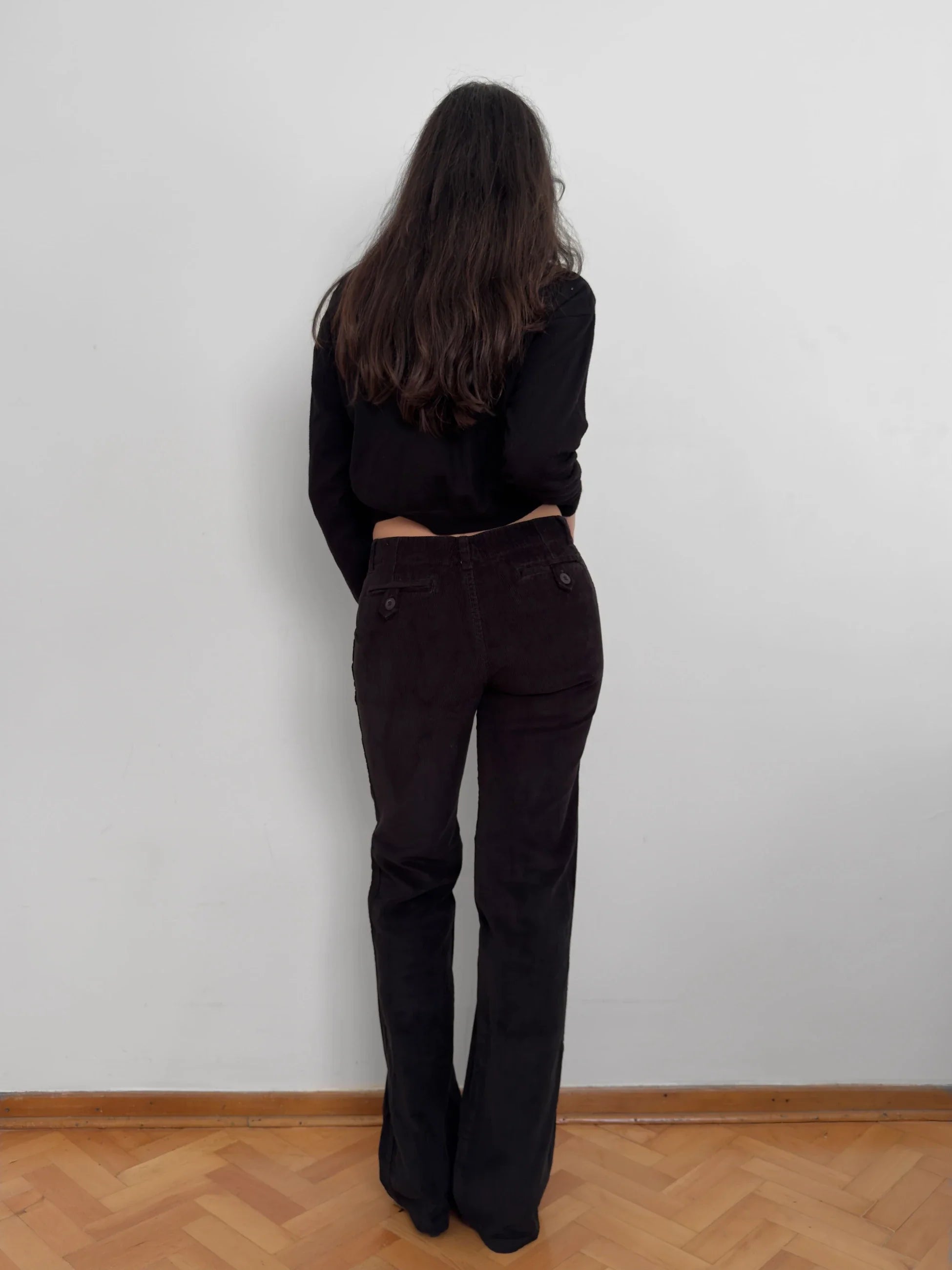 Black Velvet Trousers