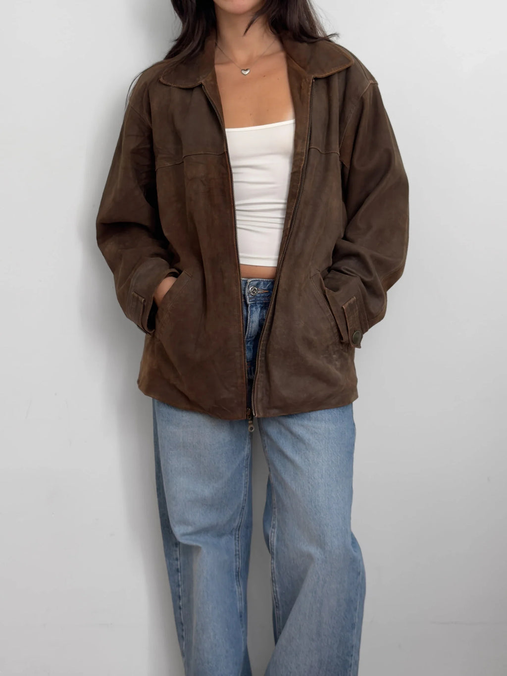 Brown Suede Coat