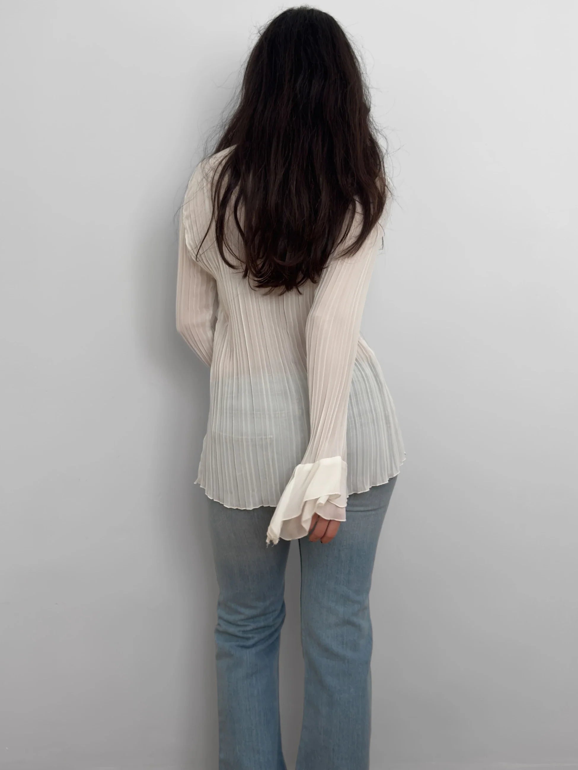 Ecru Chiffon Shirt