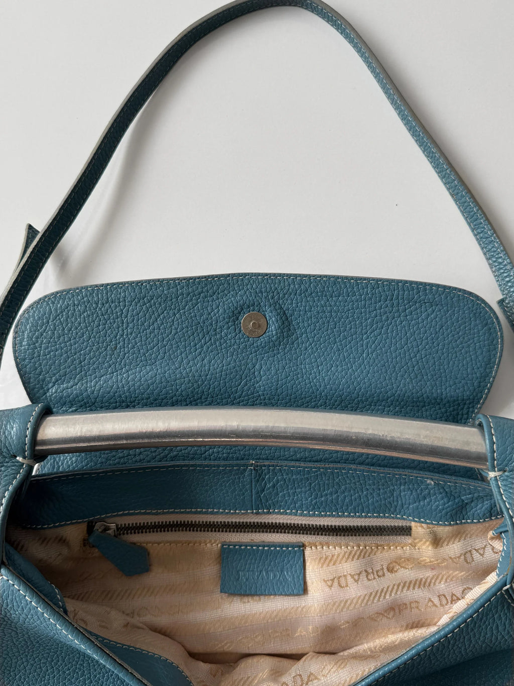 Blue Prada Bag