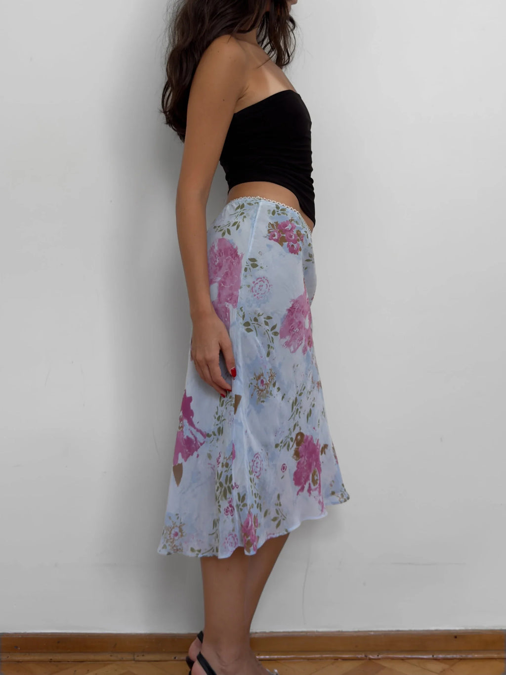 Floral Chiffon Skirt