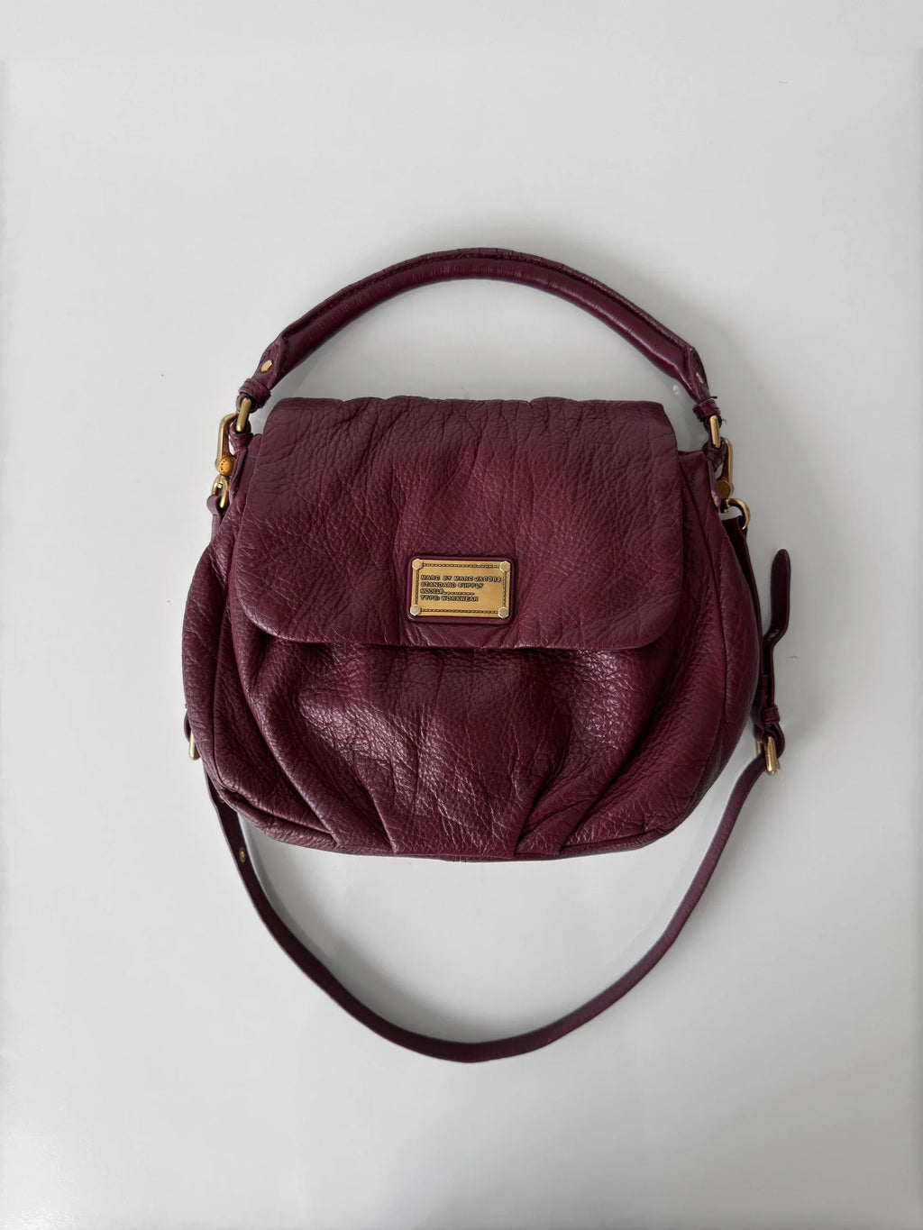 Marc Jacobs Burgundy Leather Bag