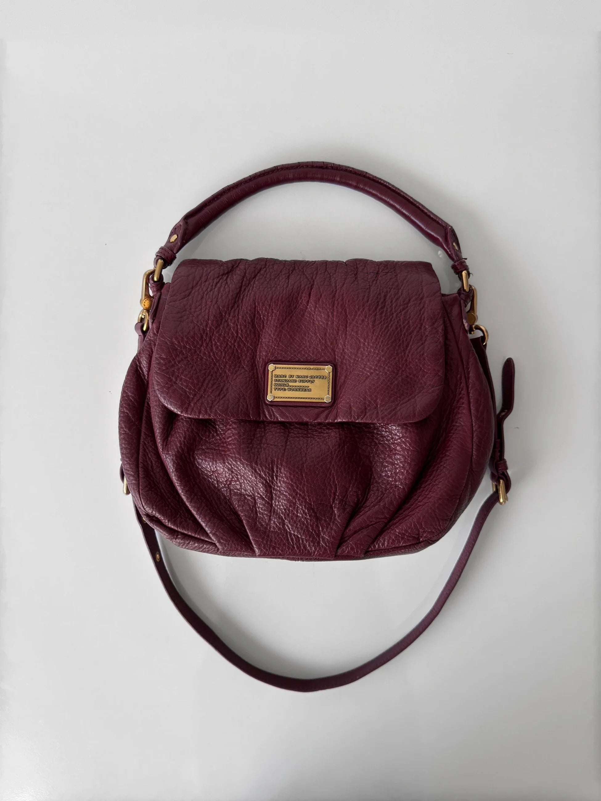 Marc Jacobs Burgundy Leather Bag