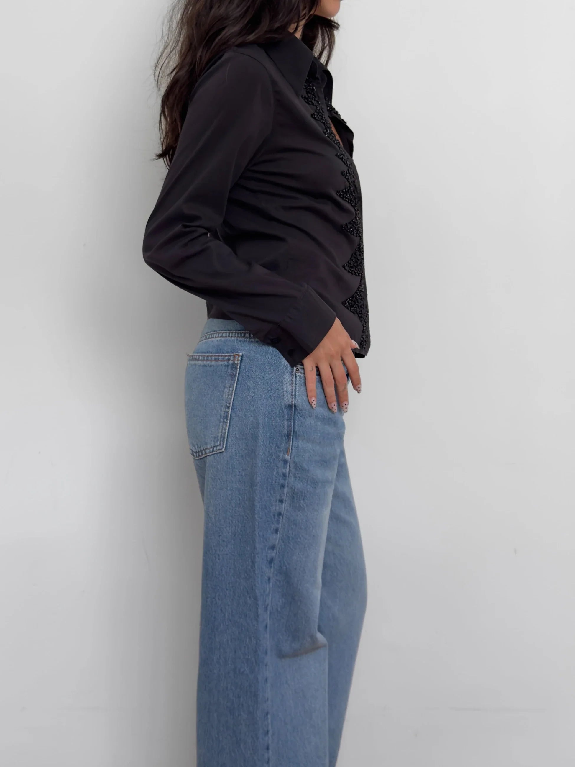 Bead-Embroidered Shirt