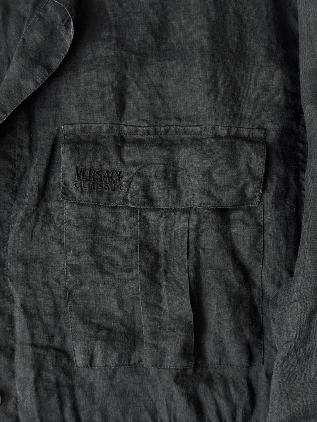 Versace Linen Shirt Dress