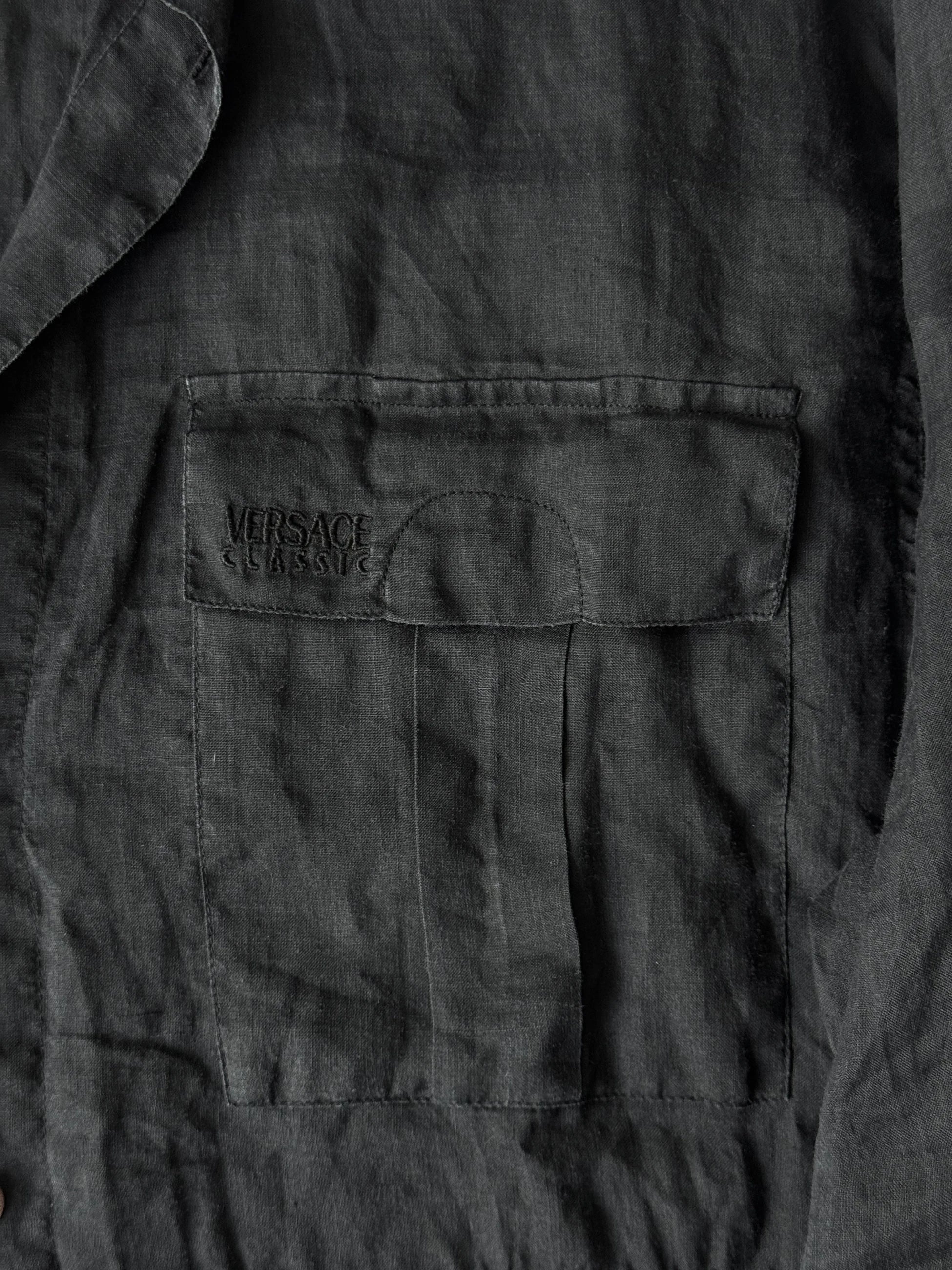 Versace Linen Shirt Dress