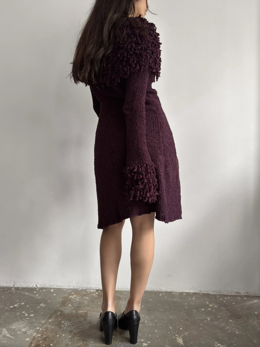 Plum Knit Cardigan
