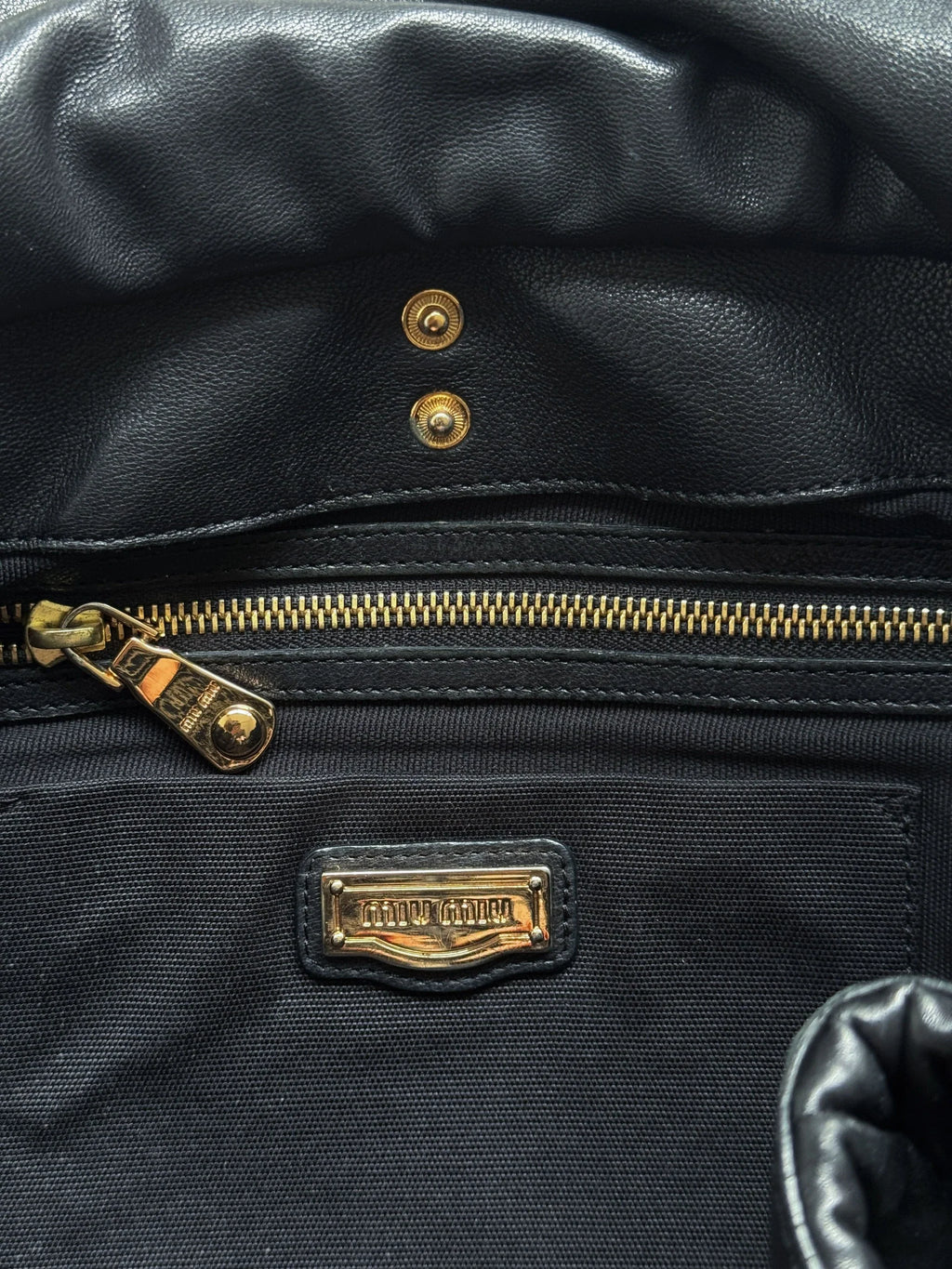 Miu Miu Snap Hobo Bag