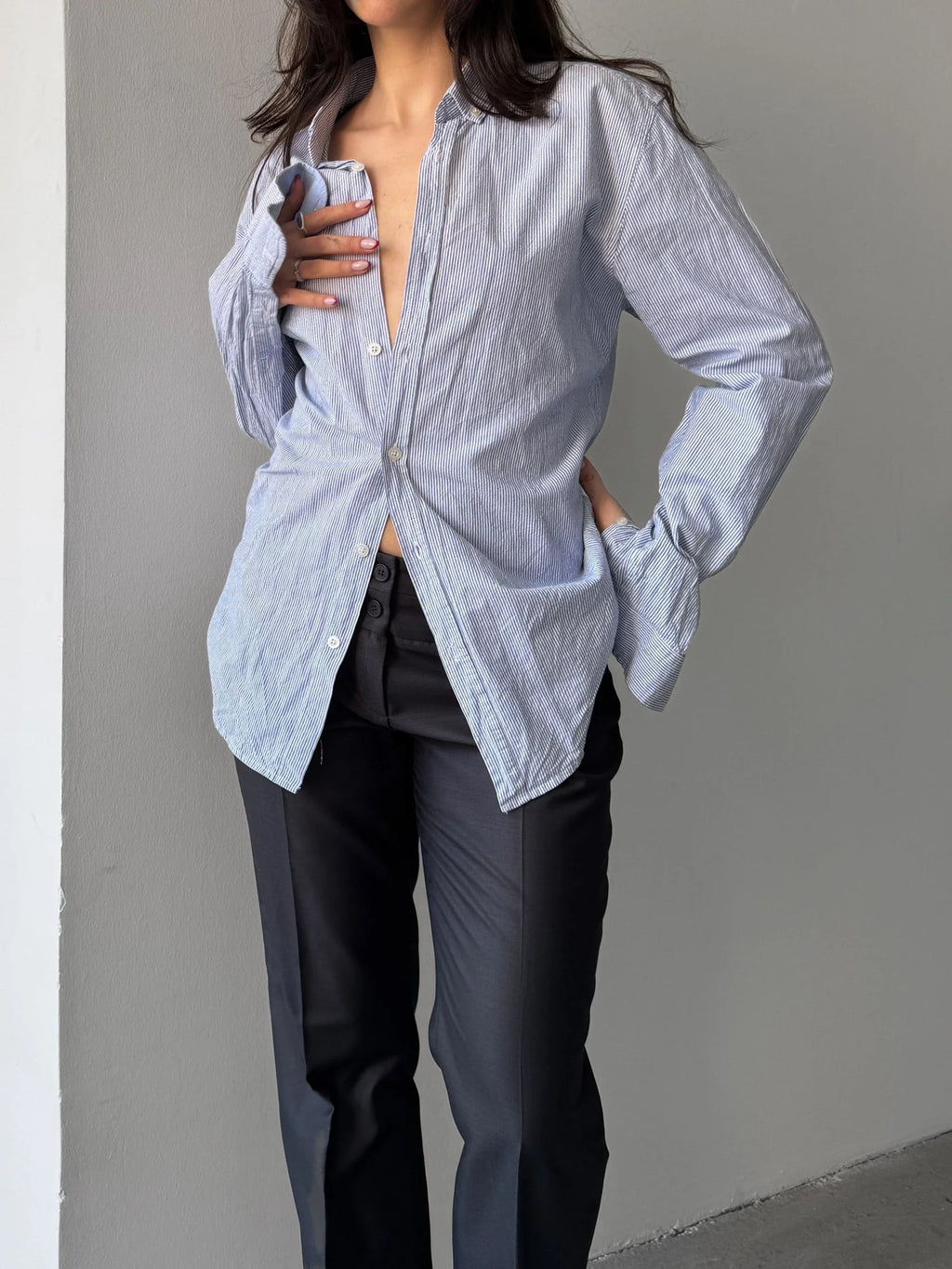 Blue Striped Shirt