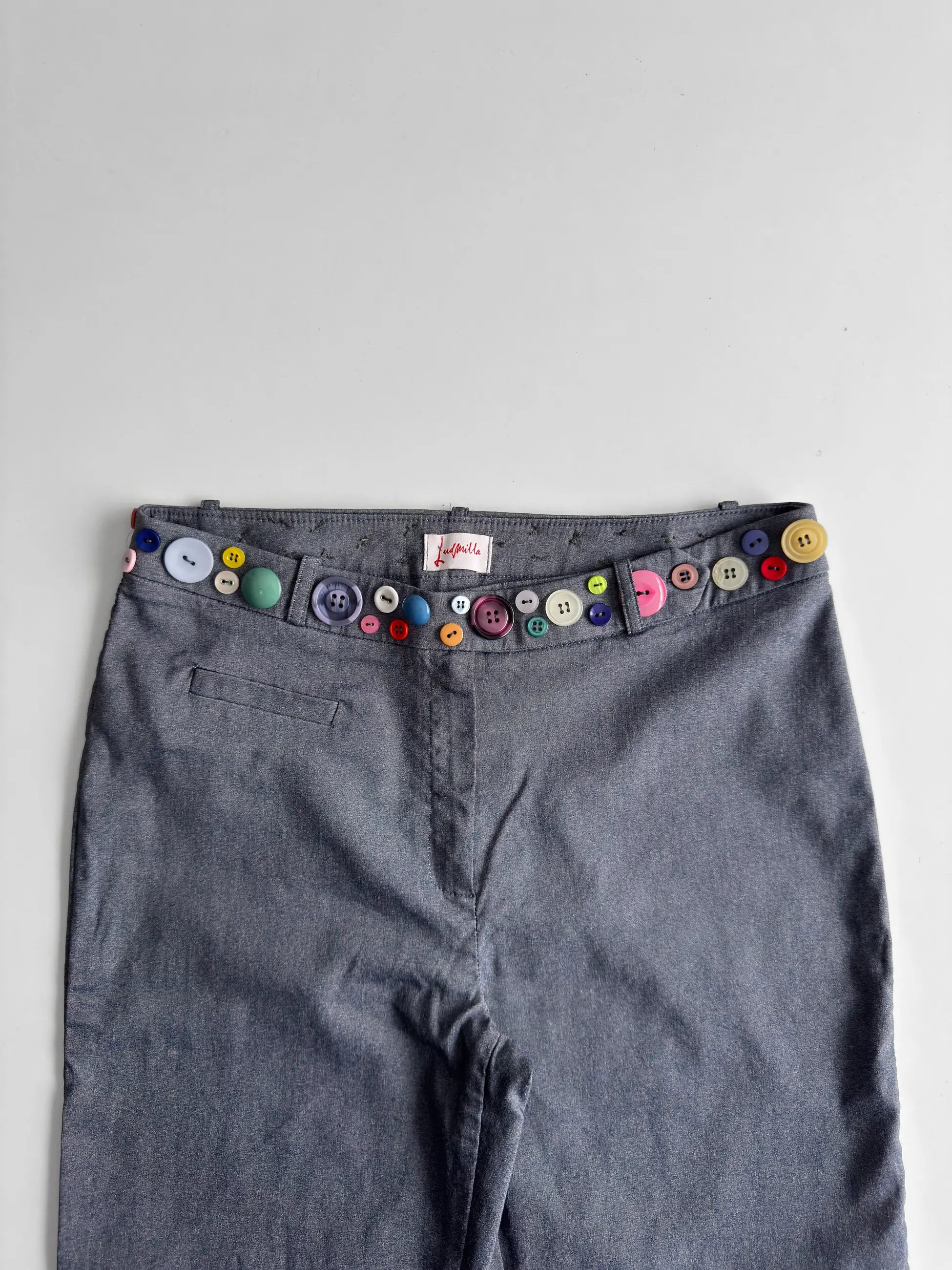 Button-Detailed Trousers