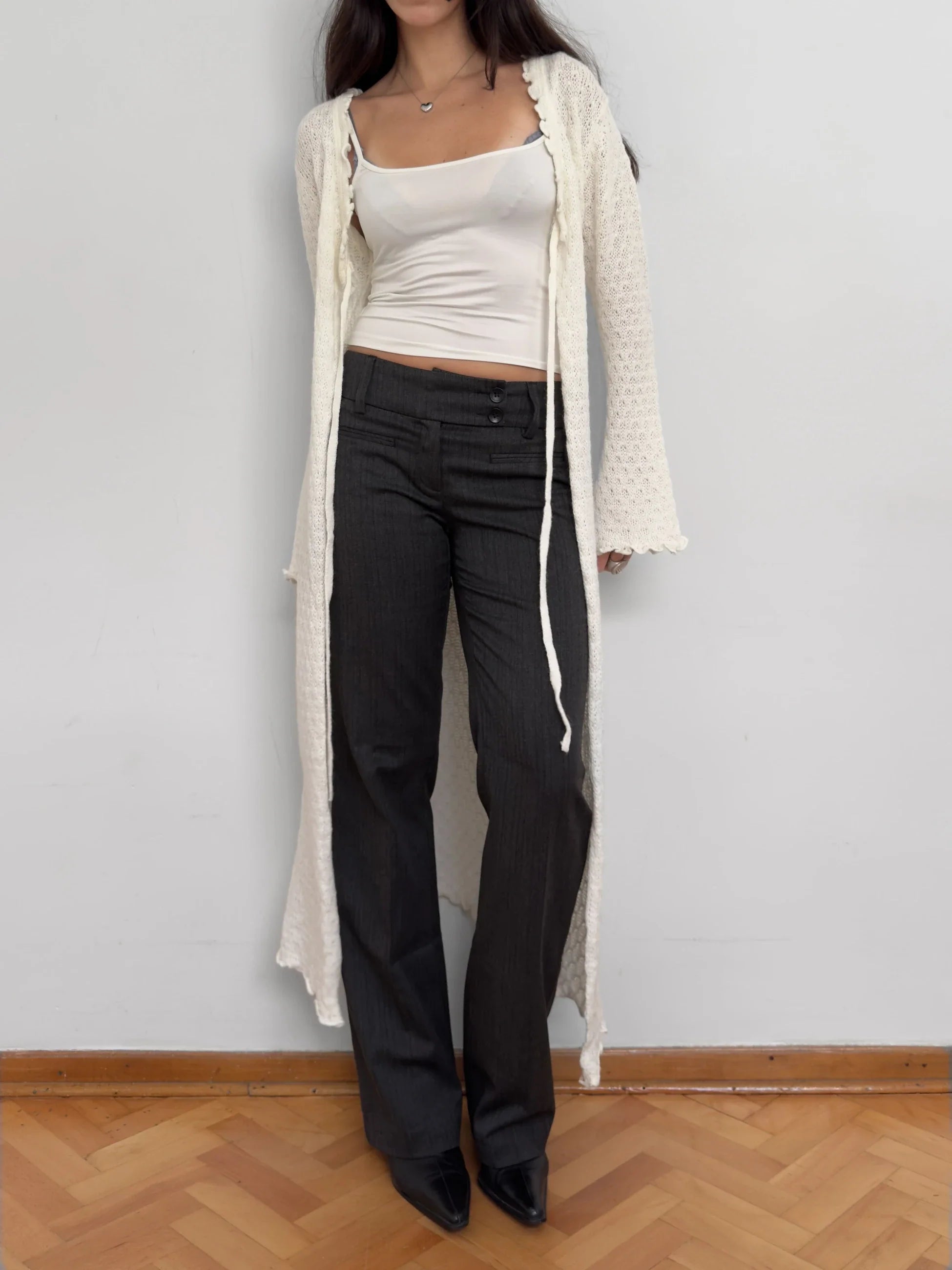 Long Wool Cardigan