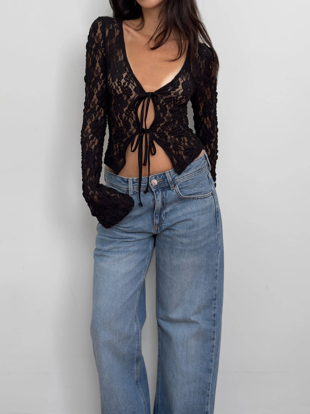 Black Lace Blouse
