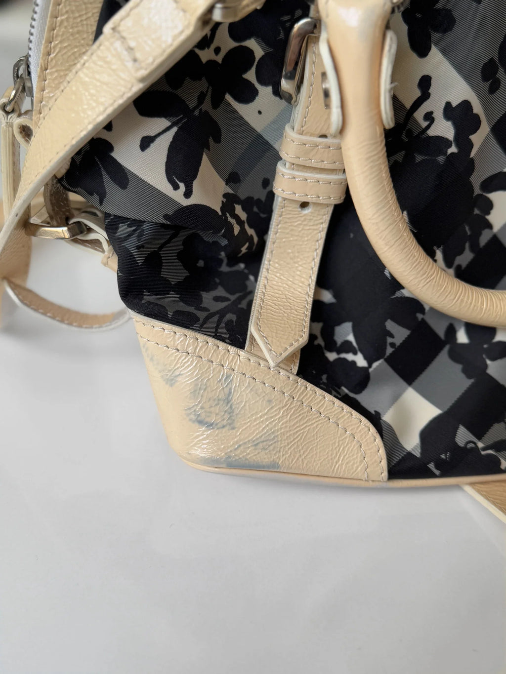 Burberry Floral Beat Check Bag