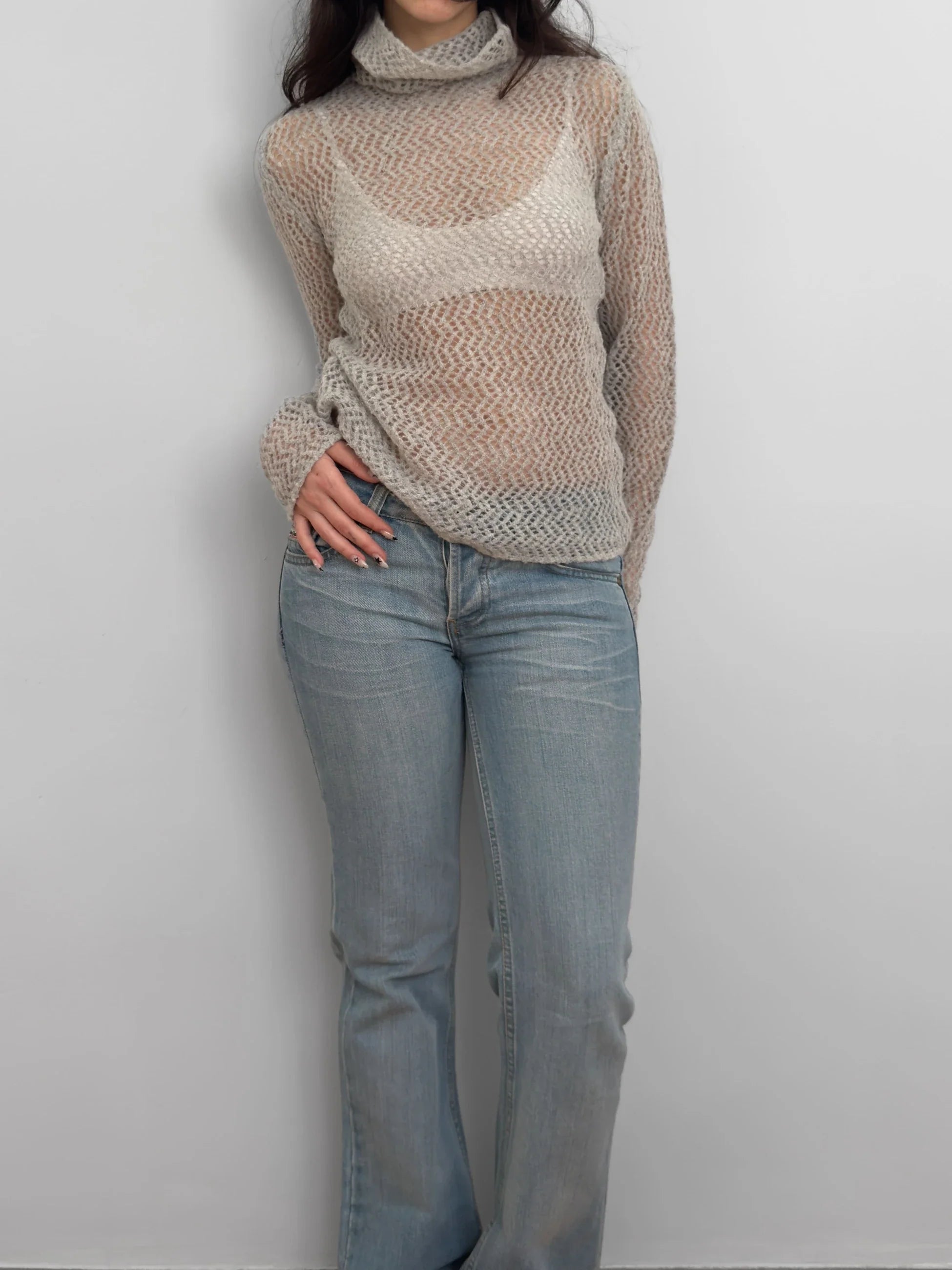 Grey Mohair Sweater