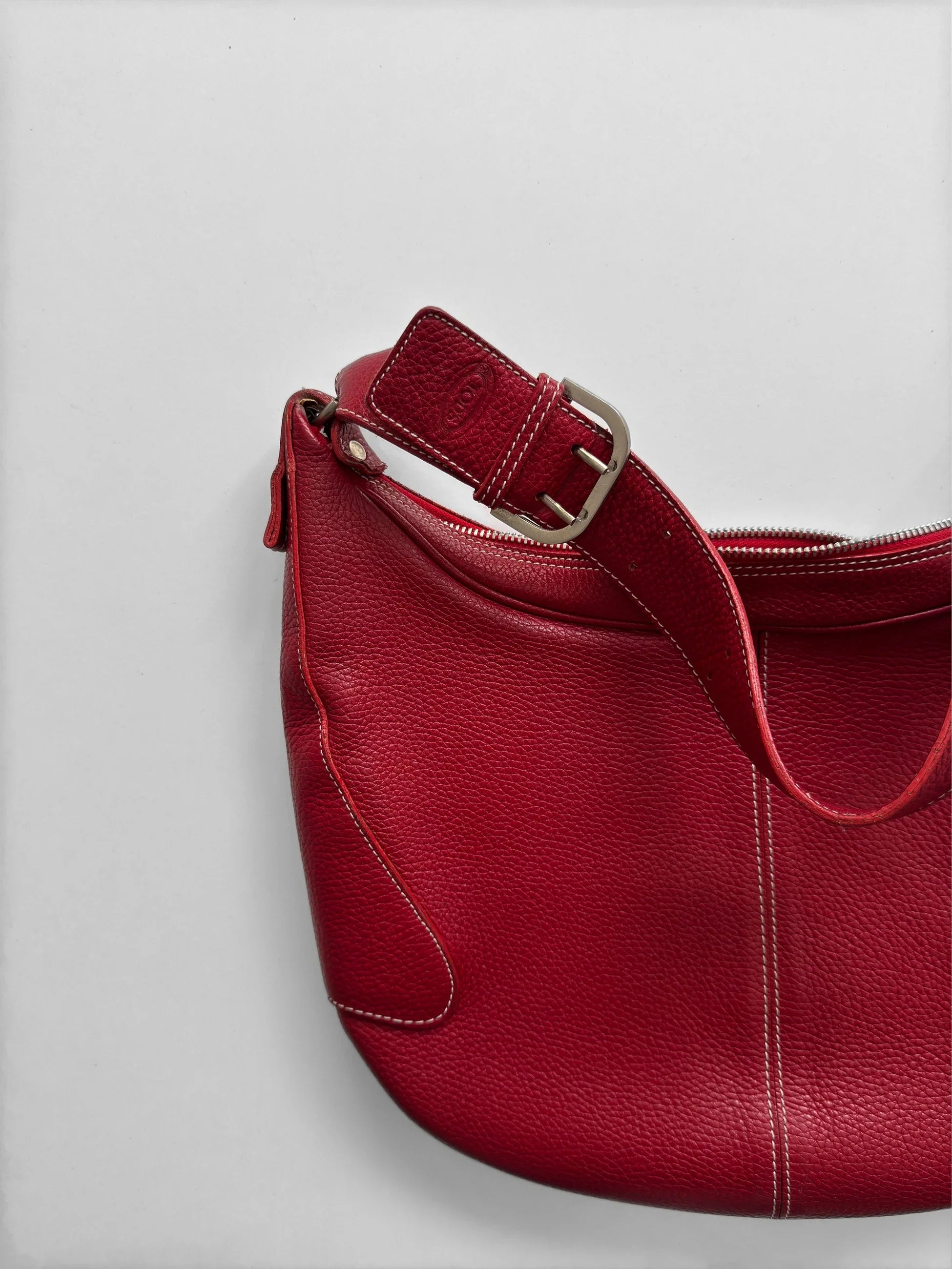 Tod's Red Leather Bag