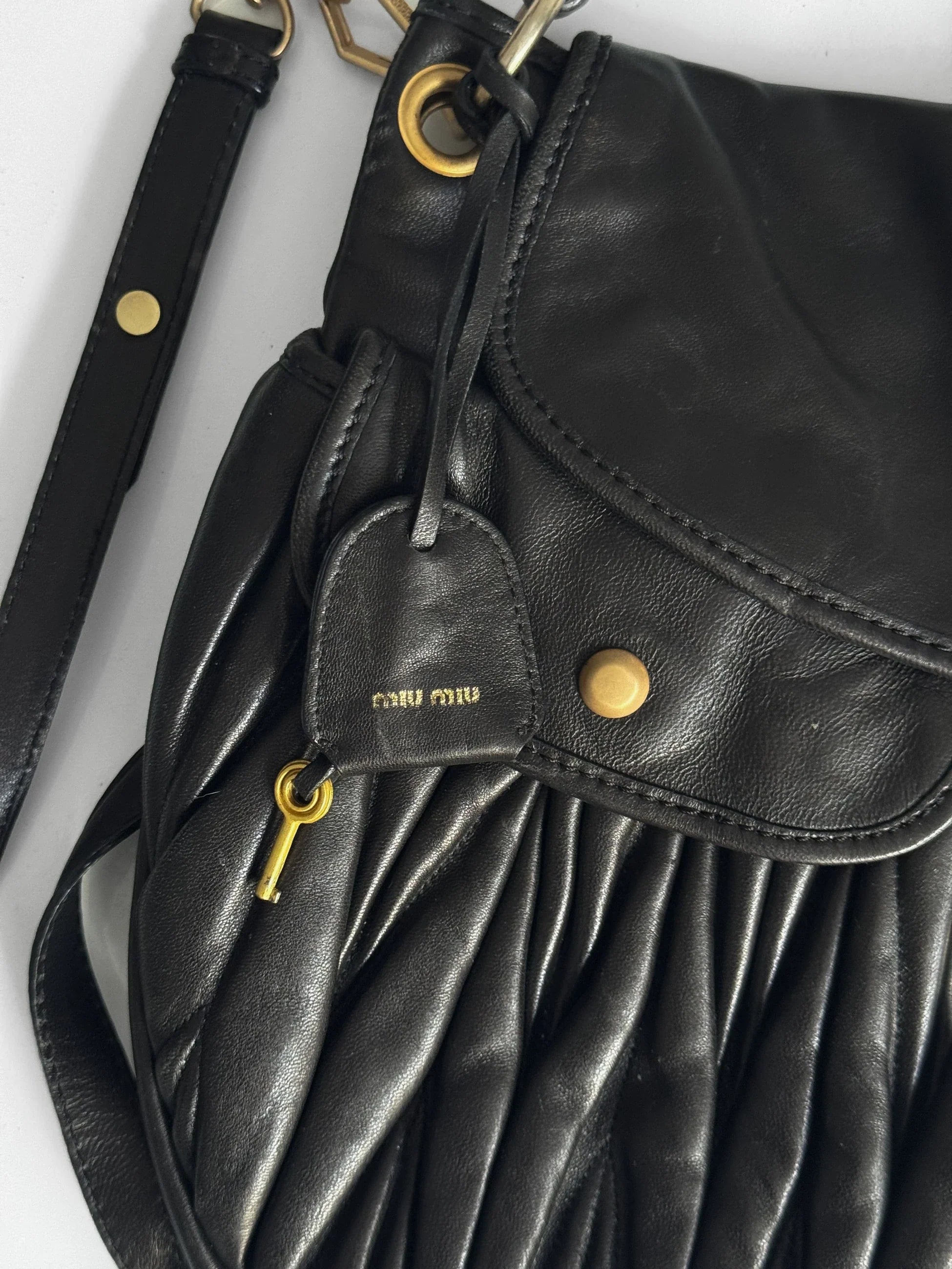 Miu Miu Coffer Matelassé Hobo Bag