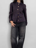 Buttoned Navy Jacket