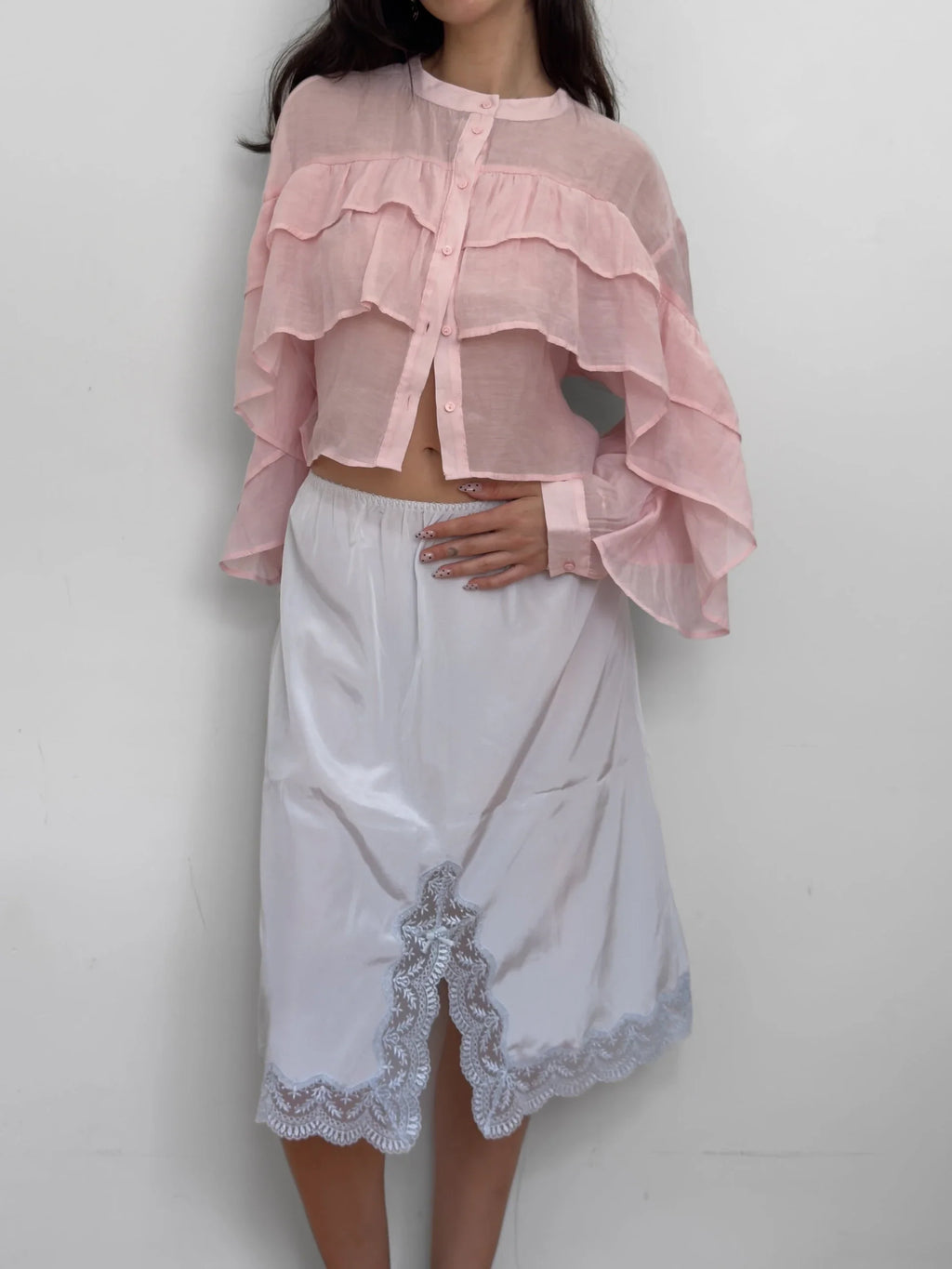 Pink Silk Shirt