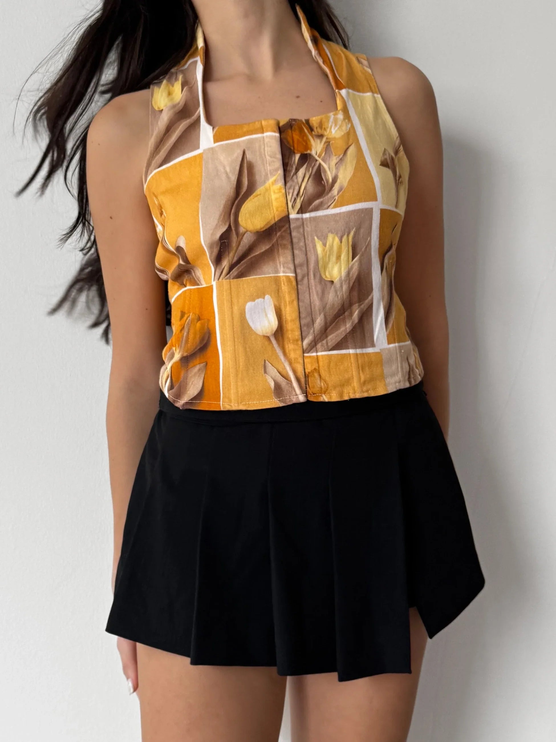 Patterned Corset Vest