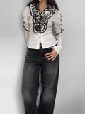 Ruffled Contrast Shirt