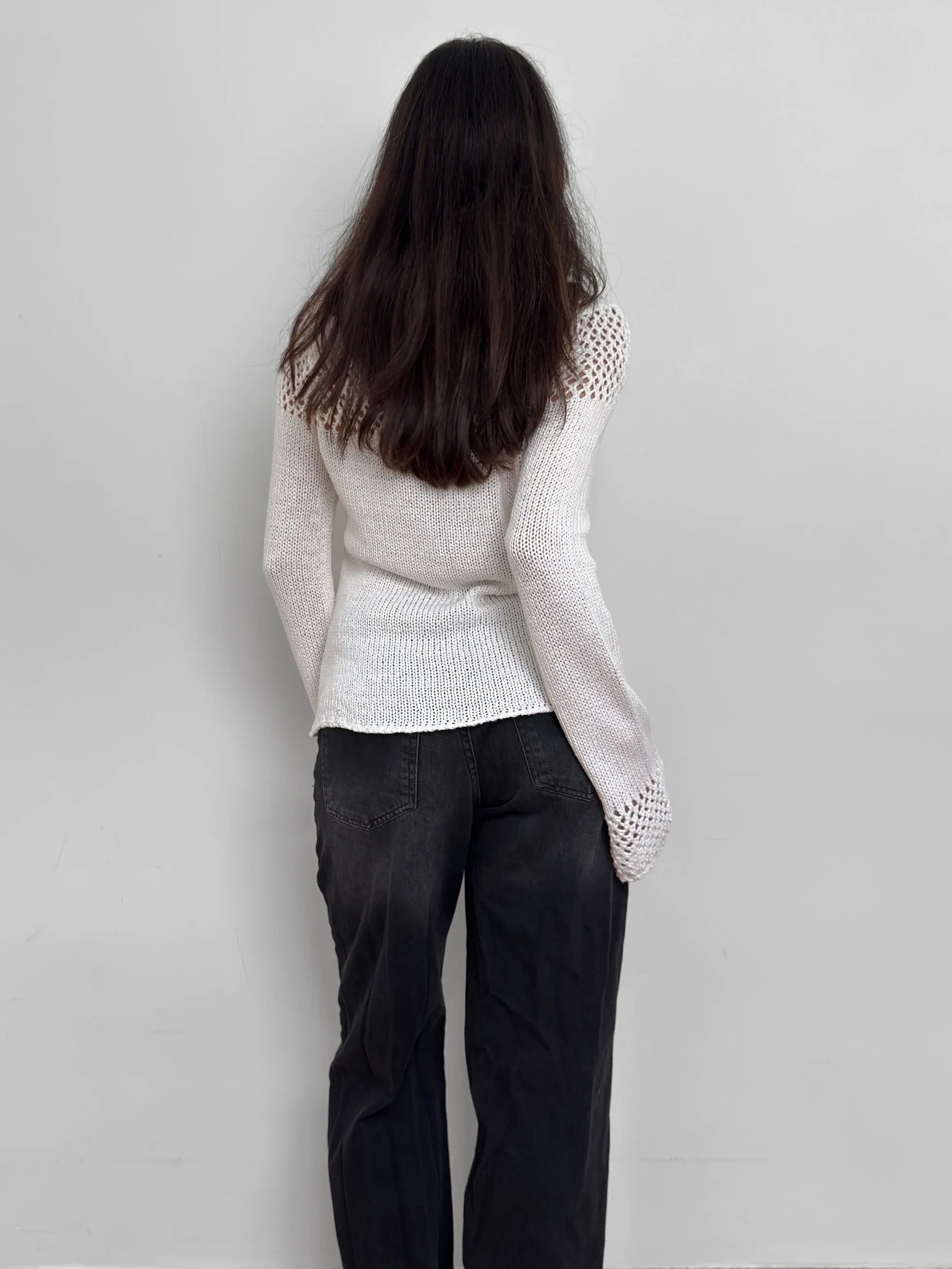 White Knit Sweater