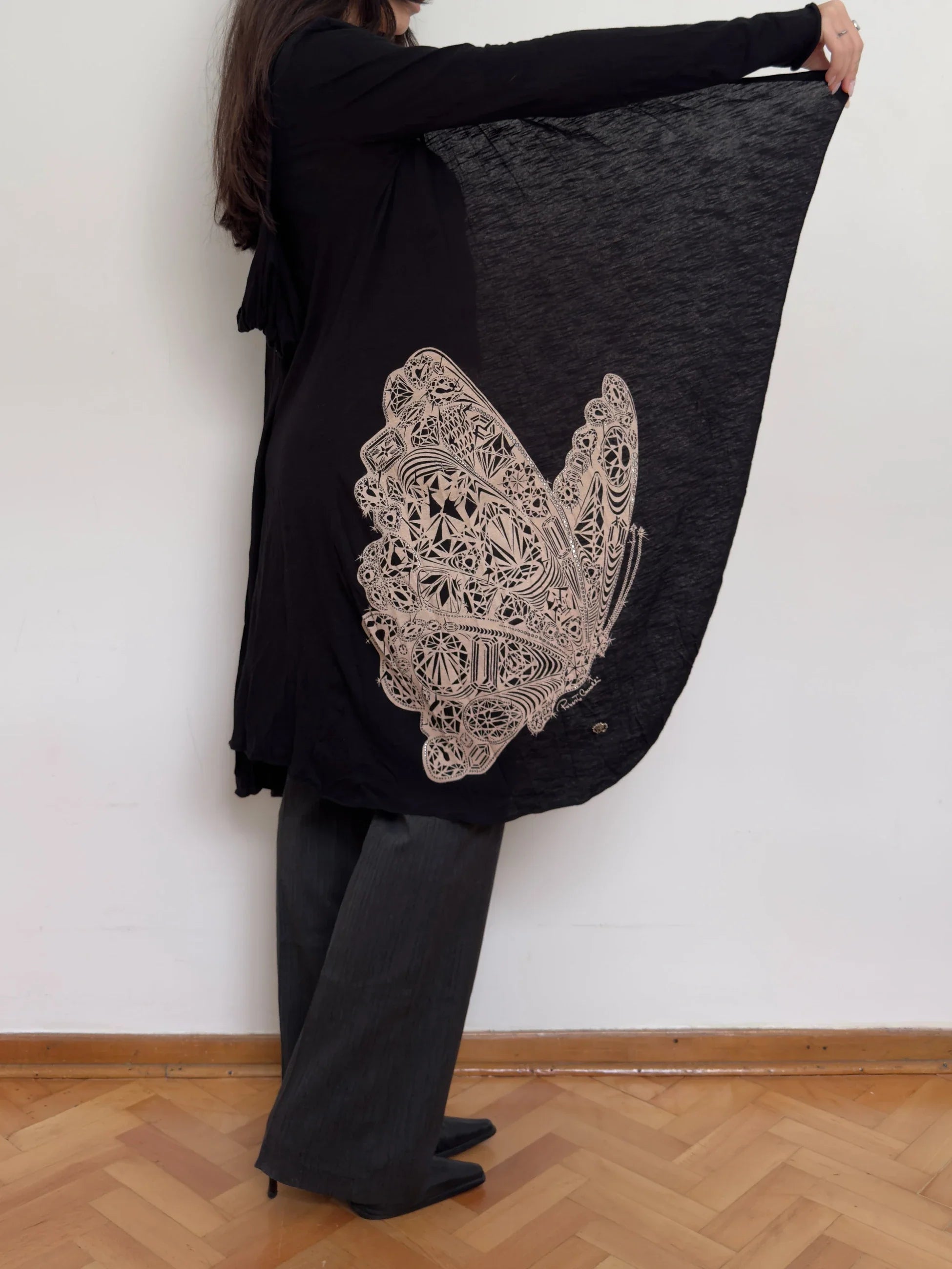 Roberto Cavalli Hooded Cardigan