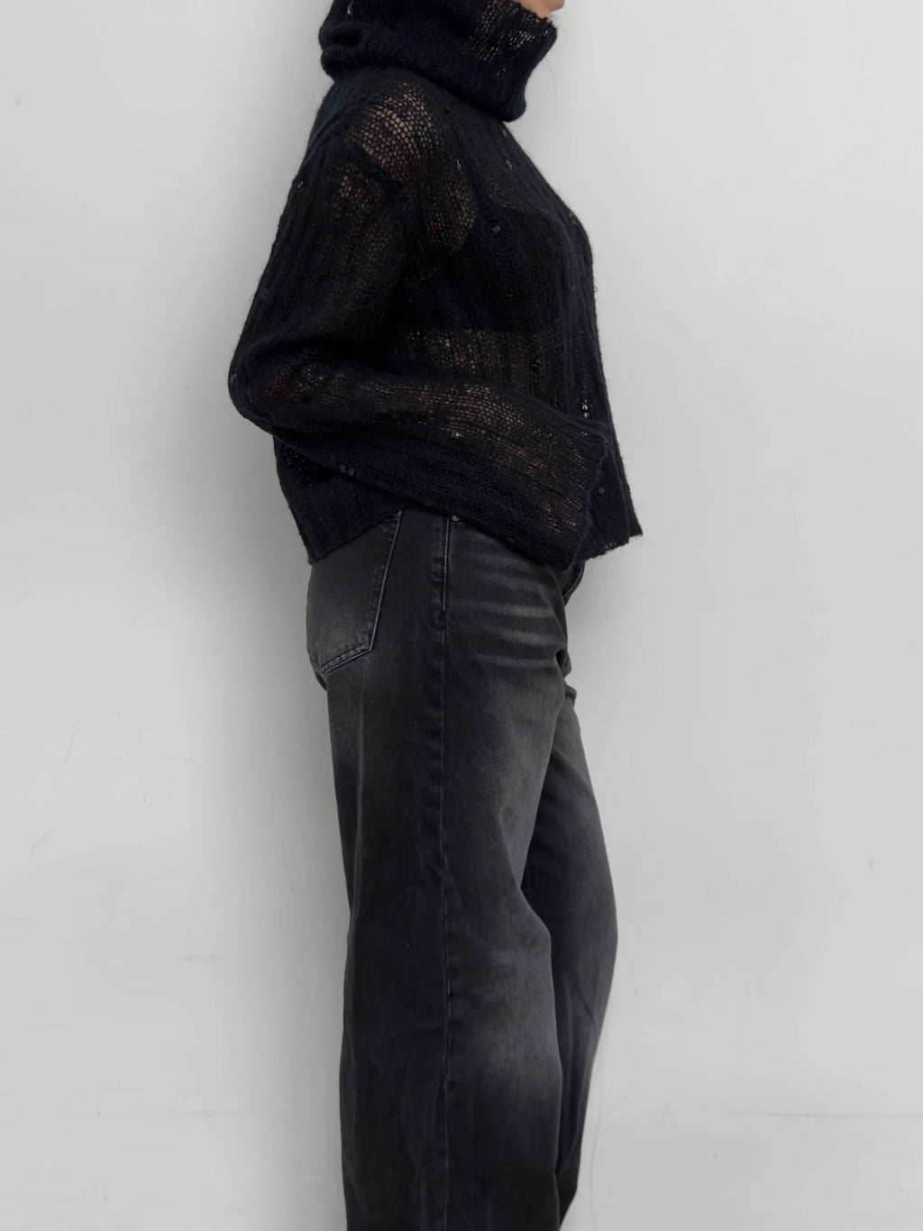 Black Mohair Sweater