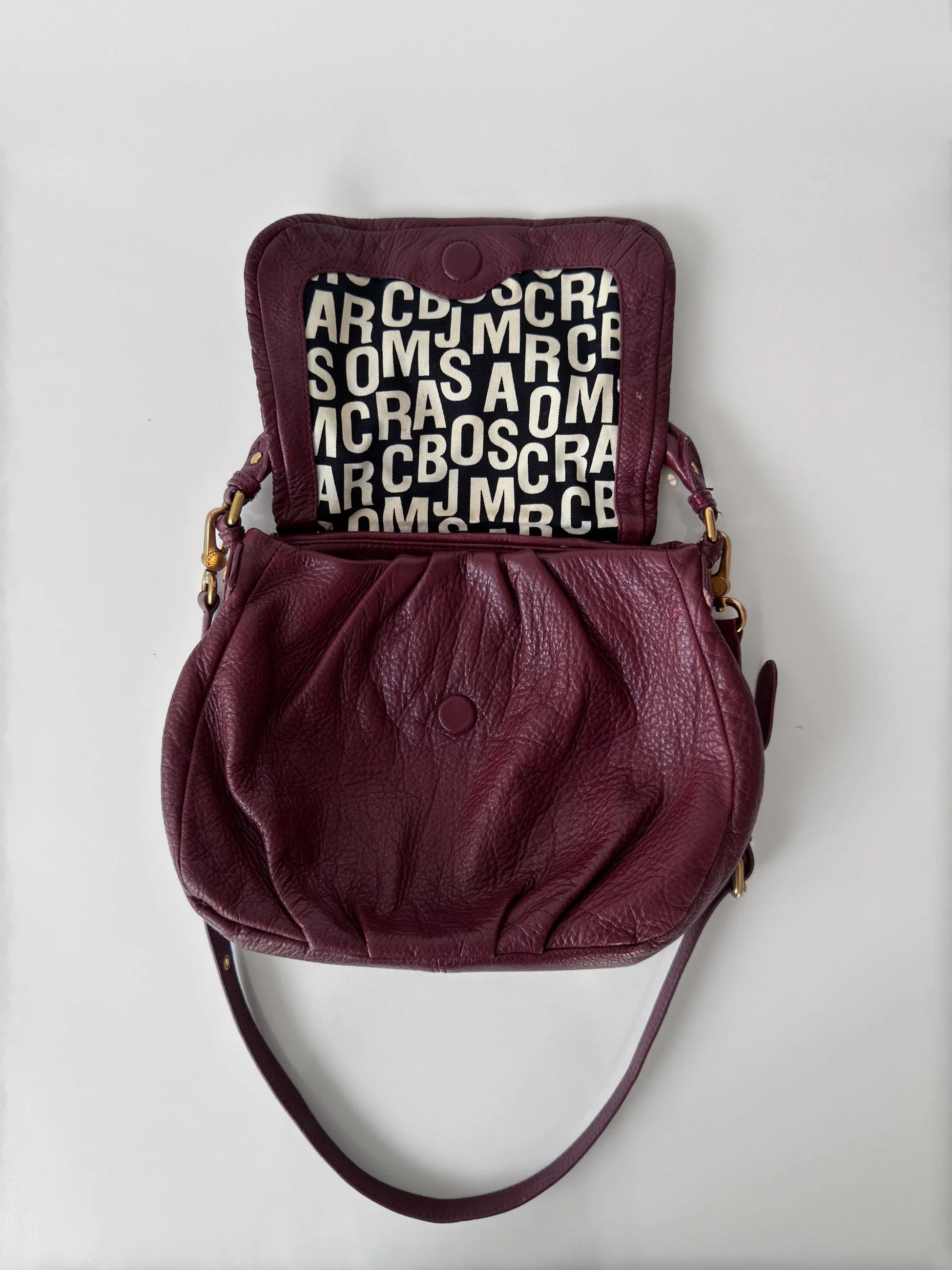 Marc Jacobs Burgundy Leather Bag