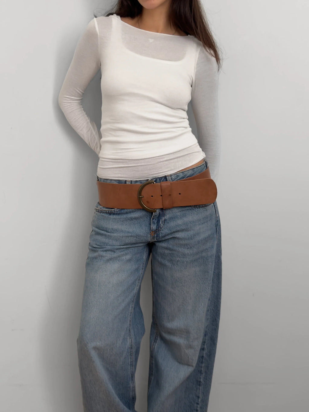 Brown Leather Belt