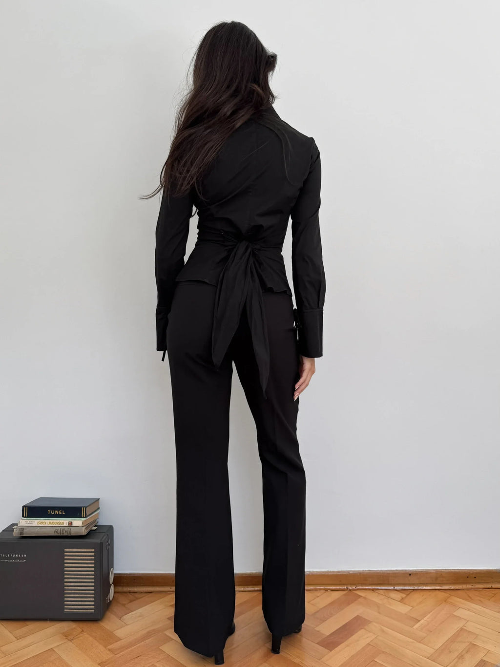 Black Embroidered Shirt