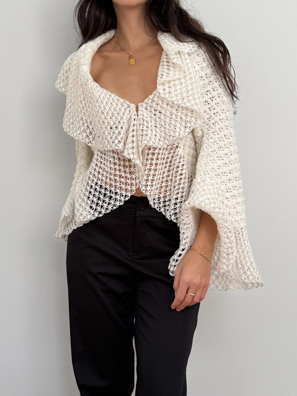 Off-White Knit Cardigan