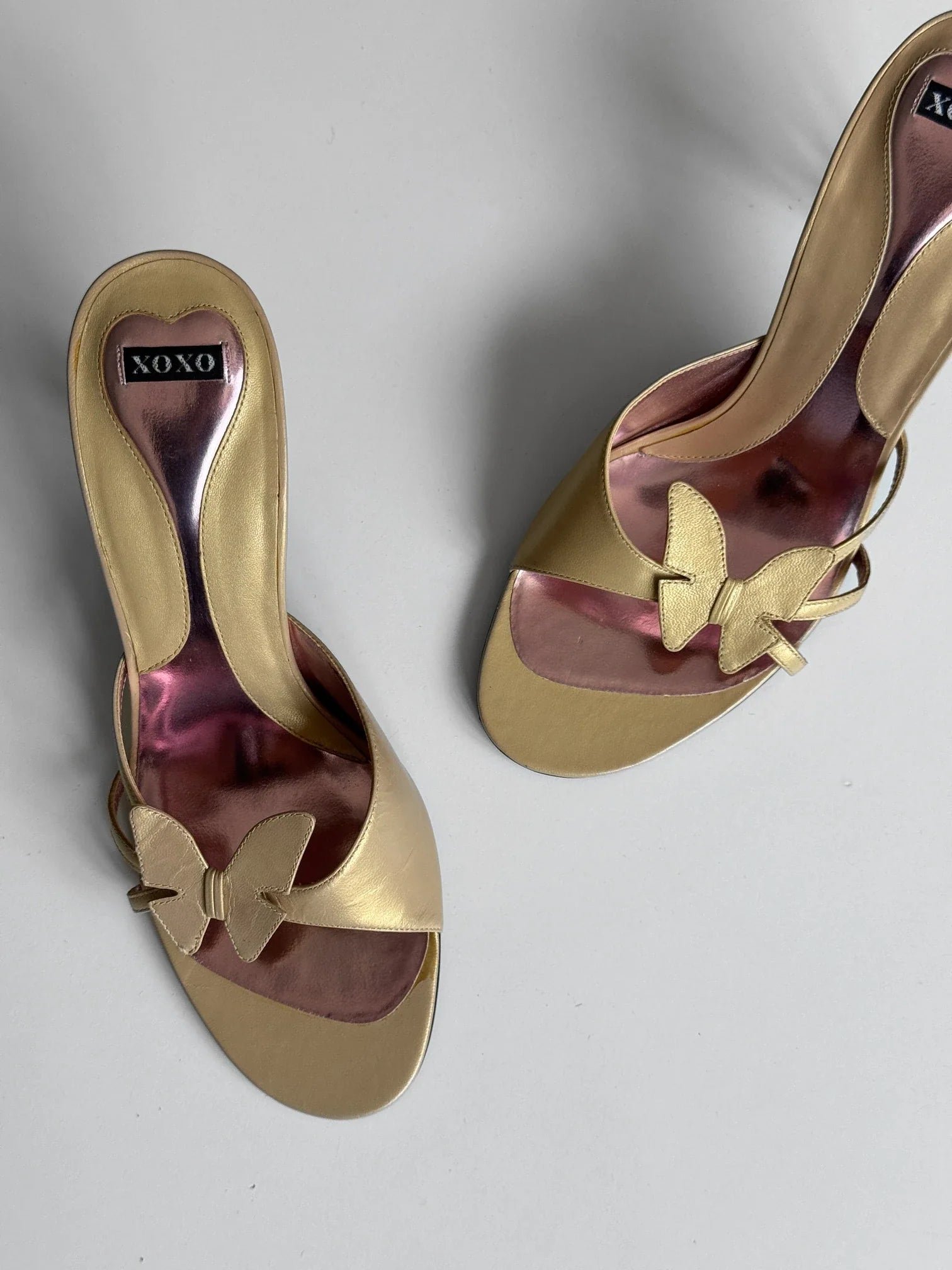 Butterfly Heeled Mules