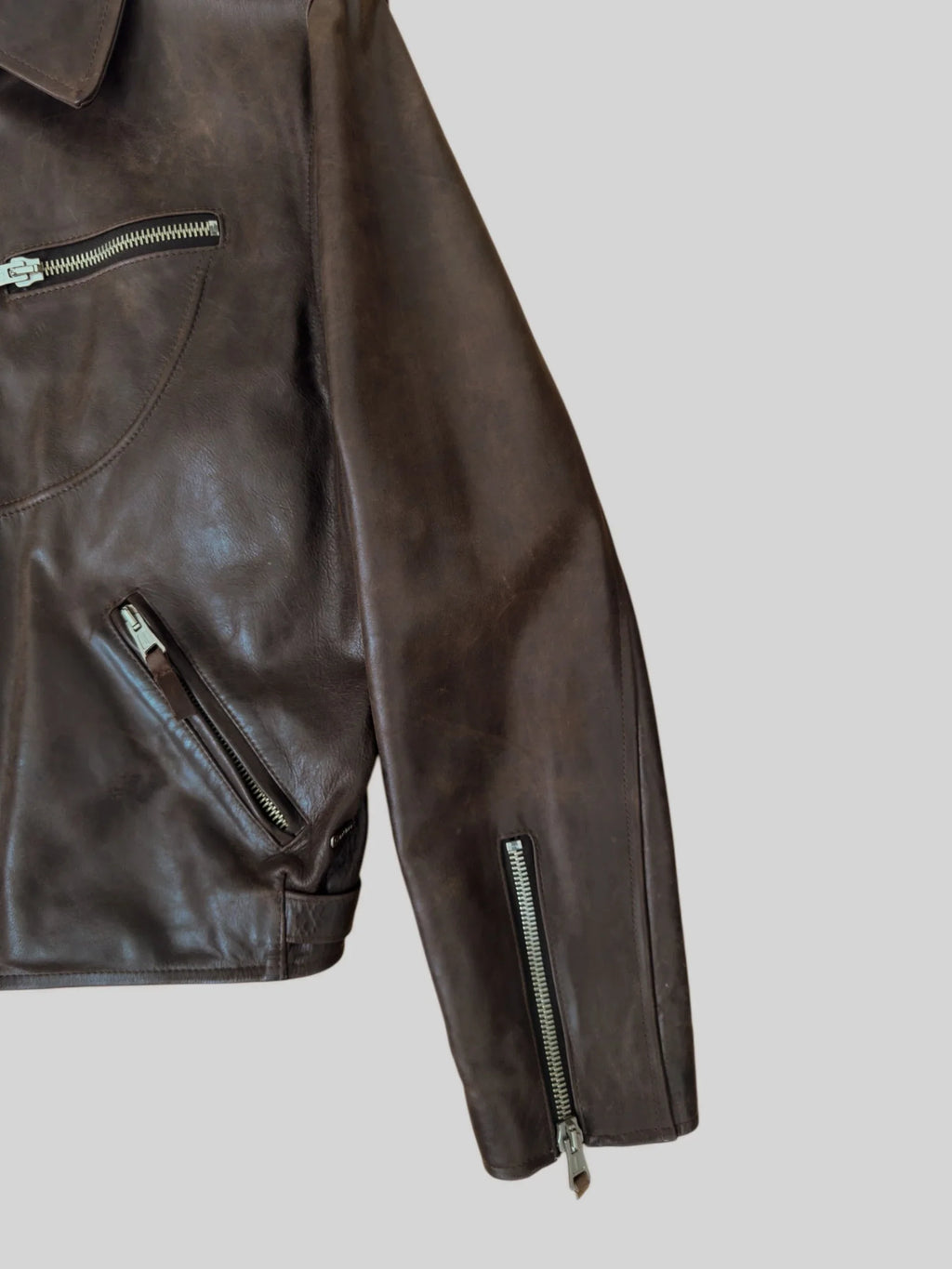 Brown Leather Coat