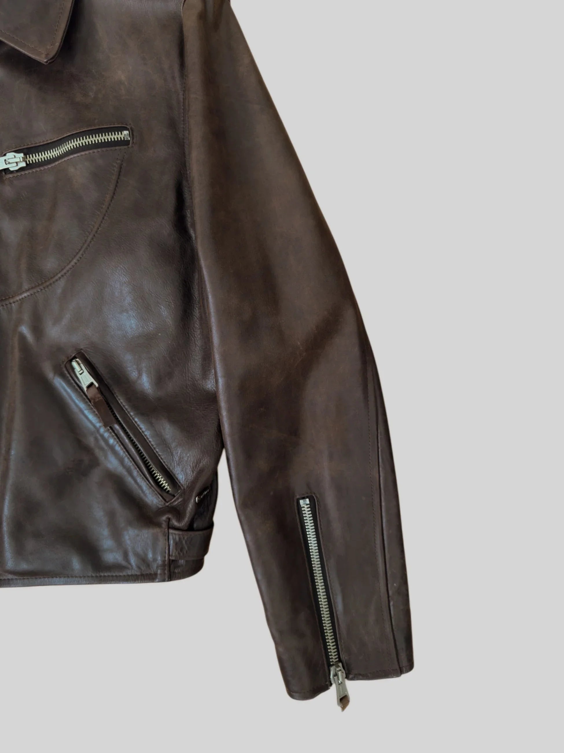 Brown Leather Coat