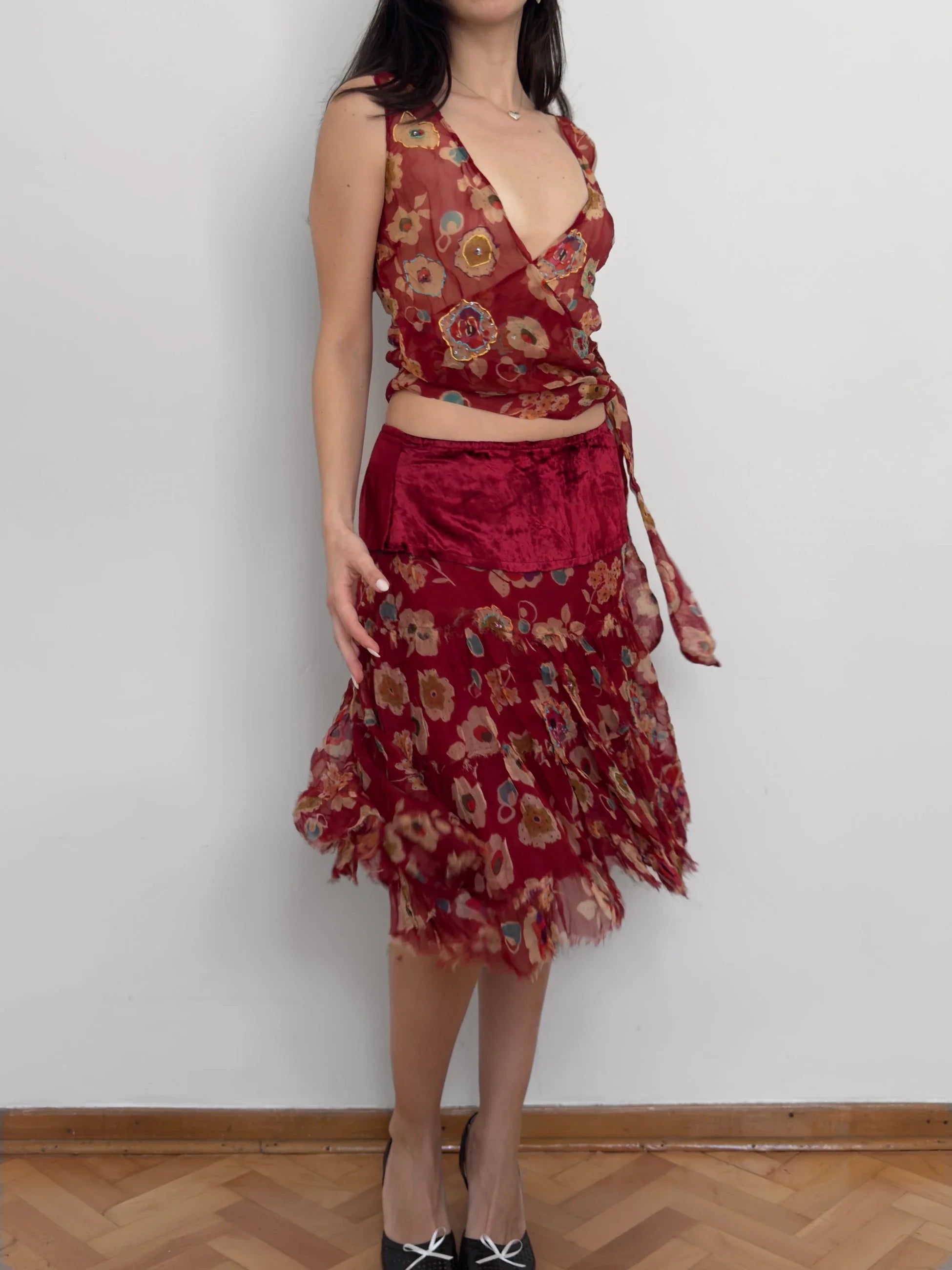 Floral Chiffon Set