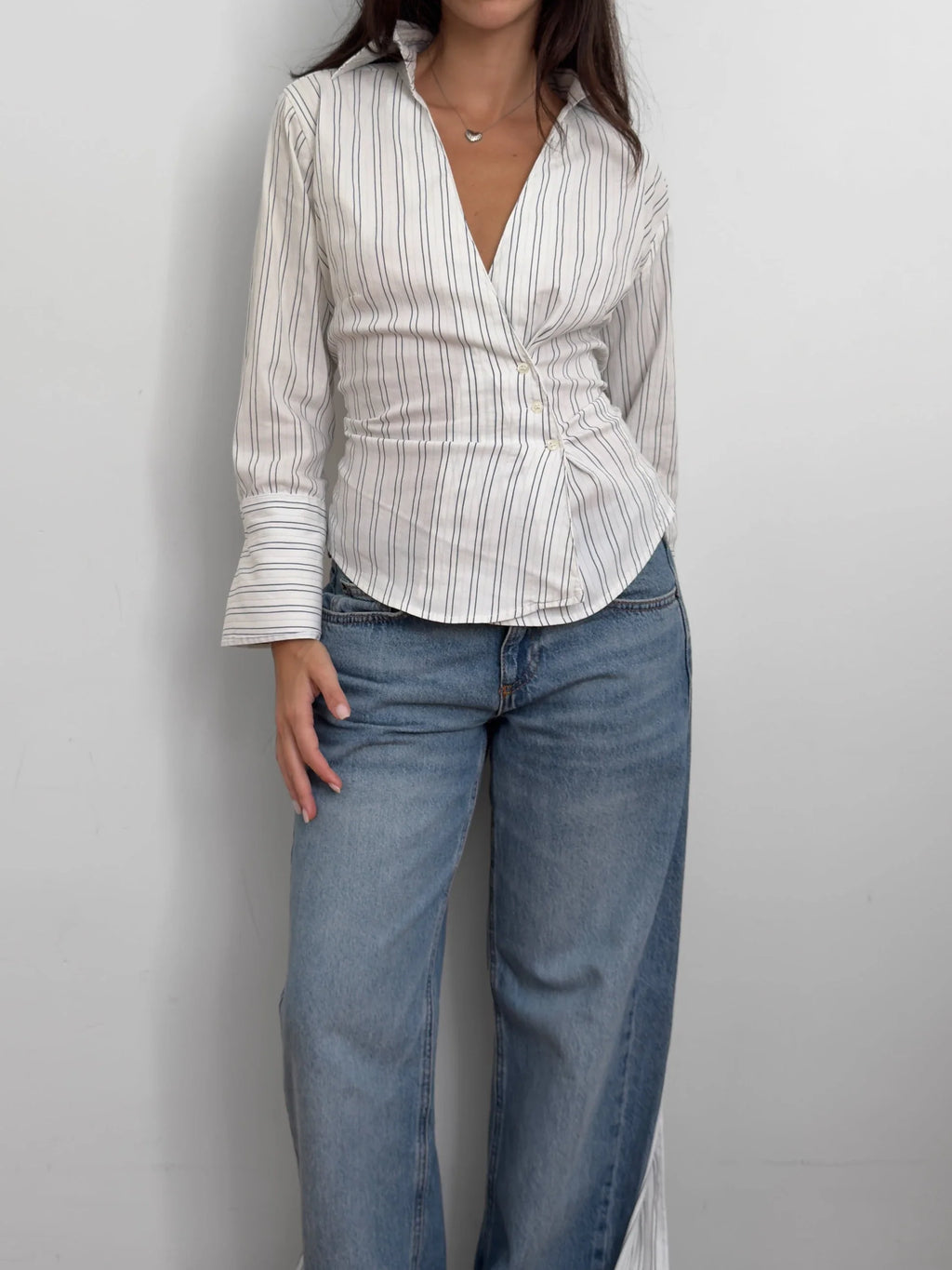 Belted-Waist Shirt